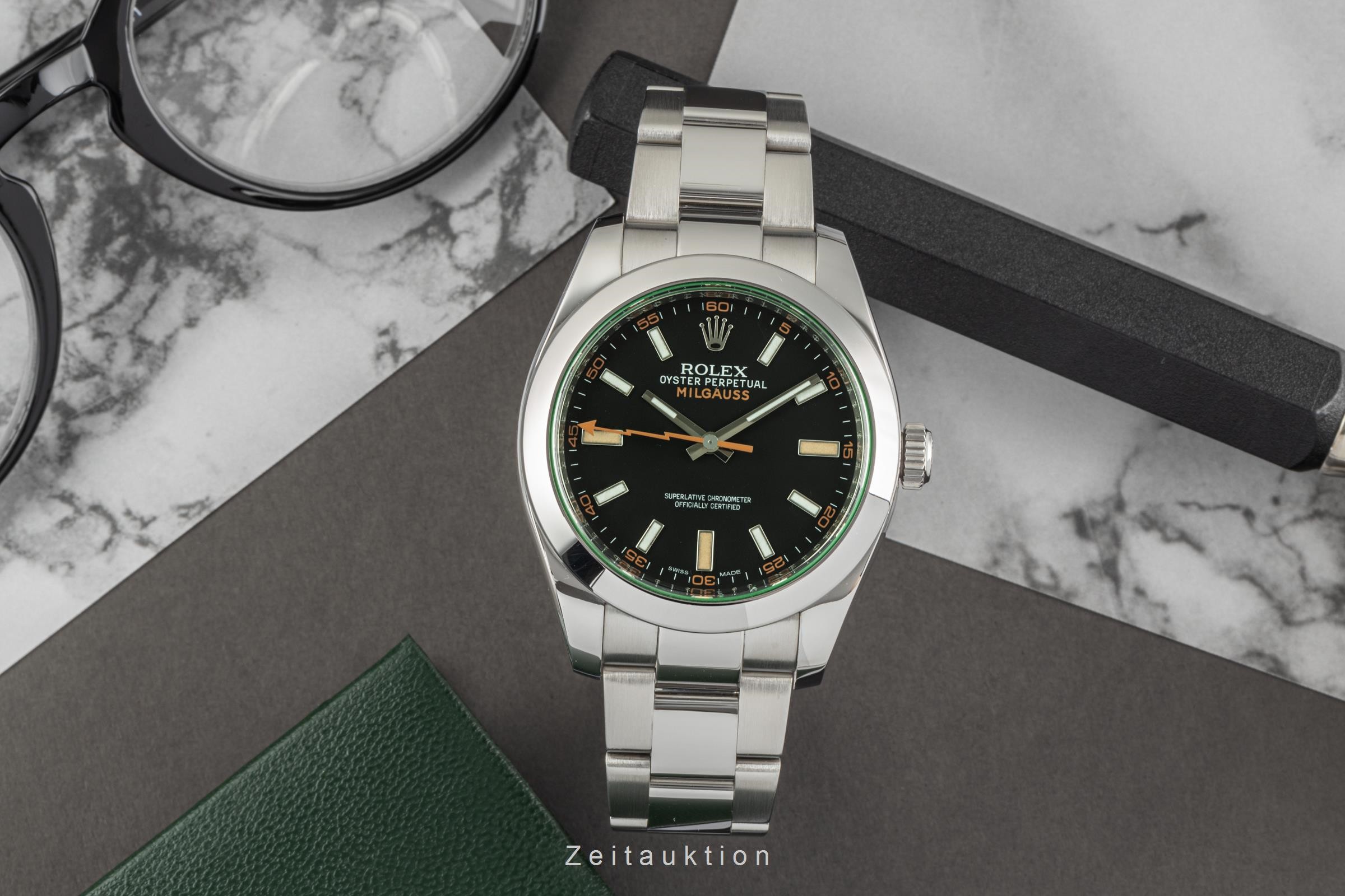 Rolex Milgauss steel automatic Kal. 3131 Ref. 116400GV  | Zeitauktion