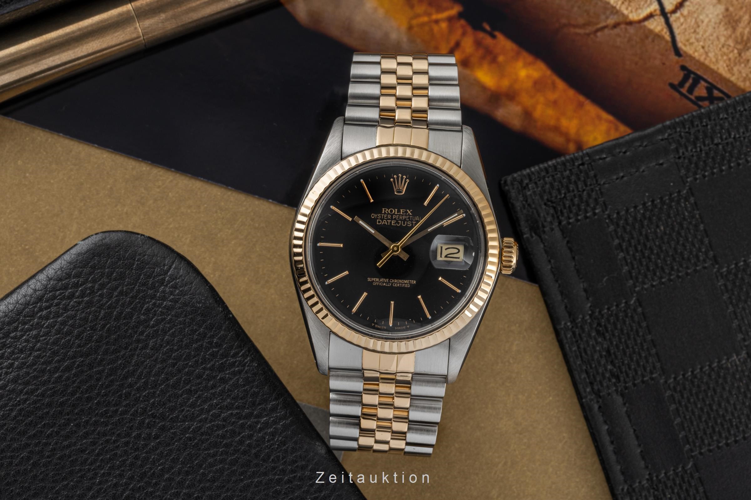 Rolex Datejust acier / or  automatique Kal. 3035 Ref. 16013  | Zeitauktion