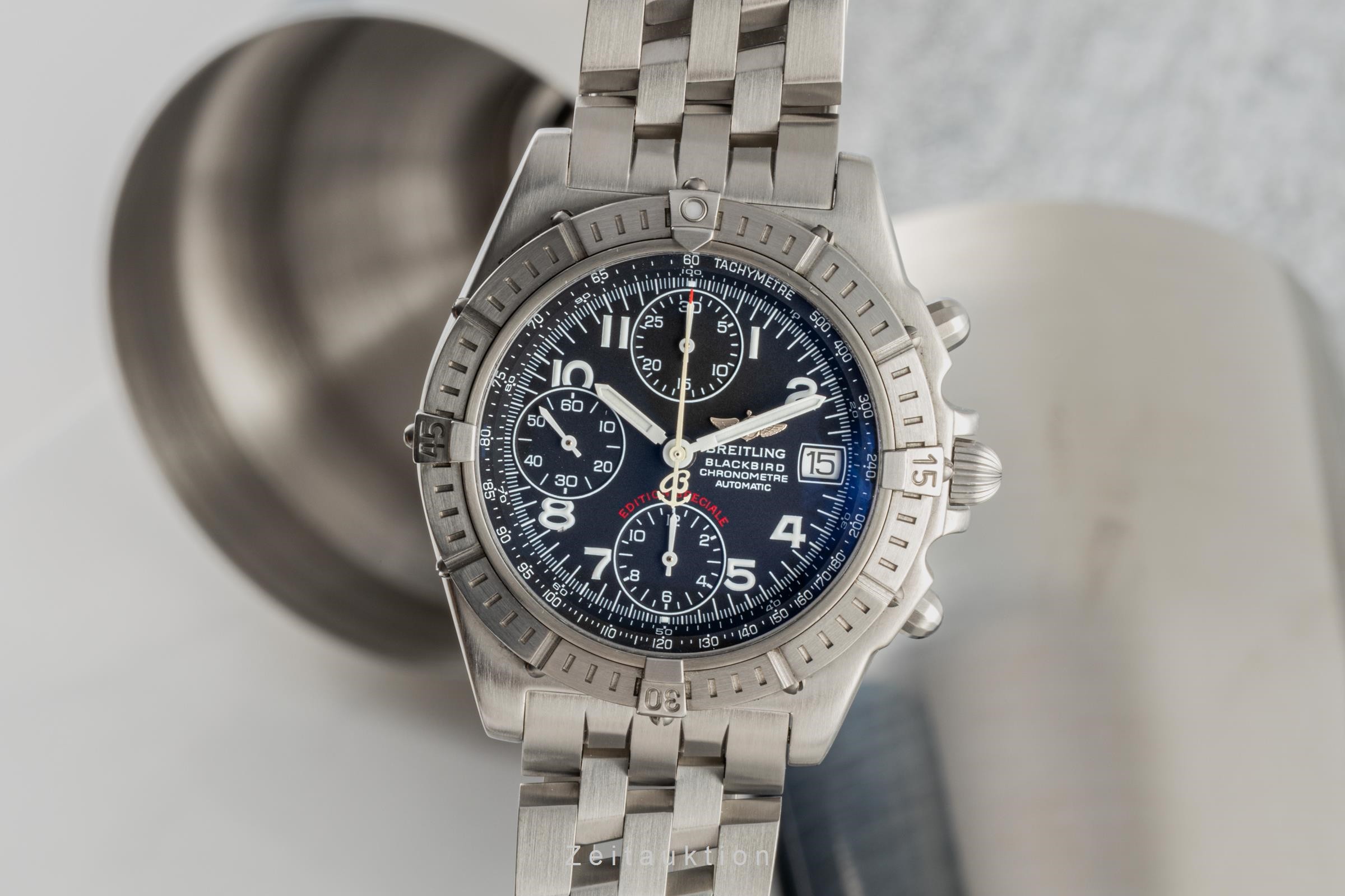 Breitling Blackbird chronograph steel automatic Kal. B13 Ref. A13353  | Zeitauktion
