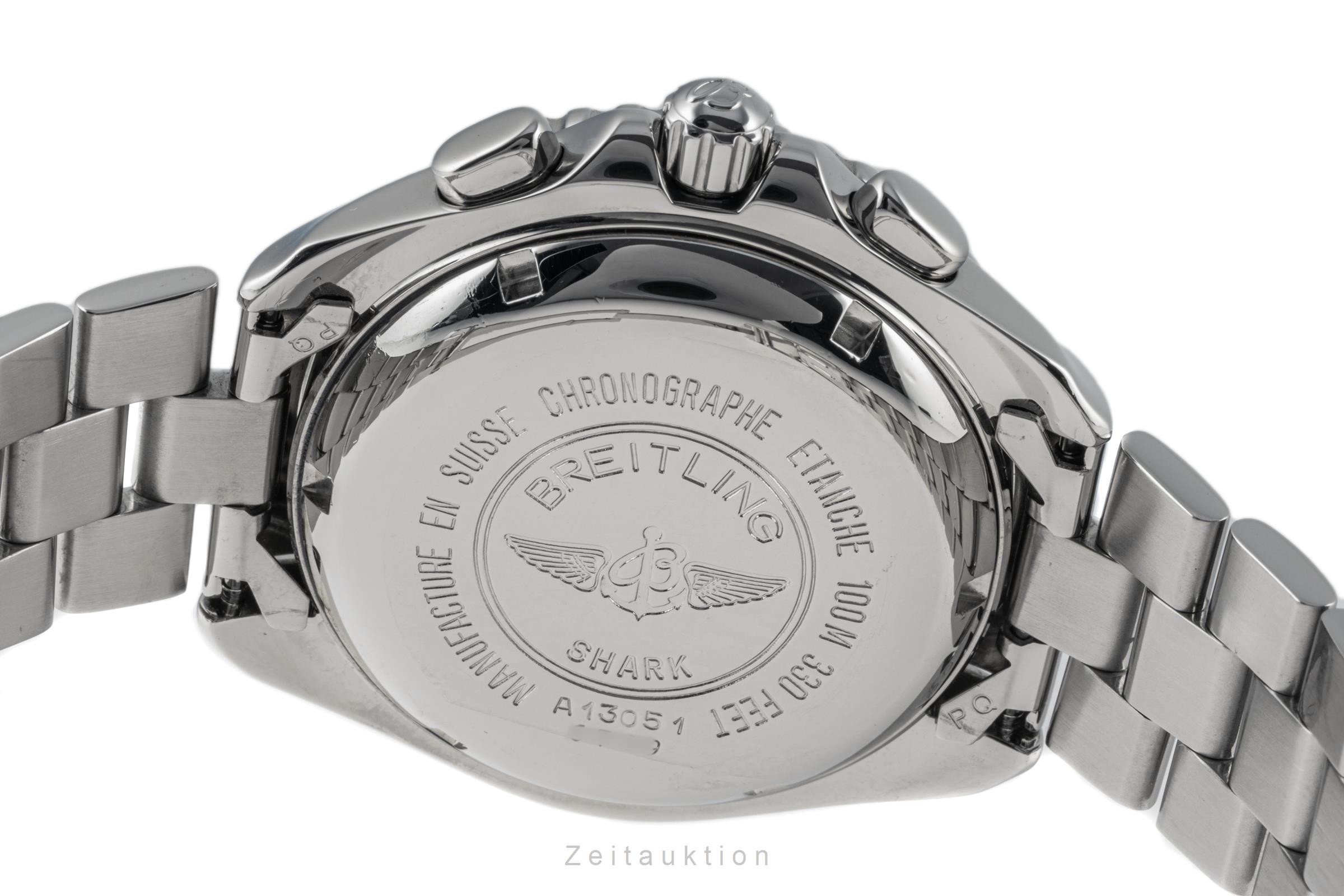 Breitling Shark chronograph steel automatic Kal. B13 Ref. A13051  | Zeitauktion