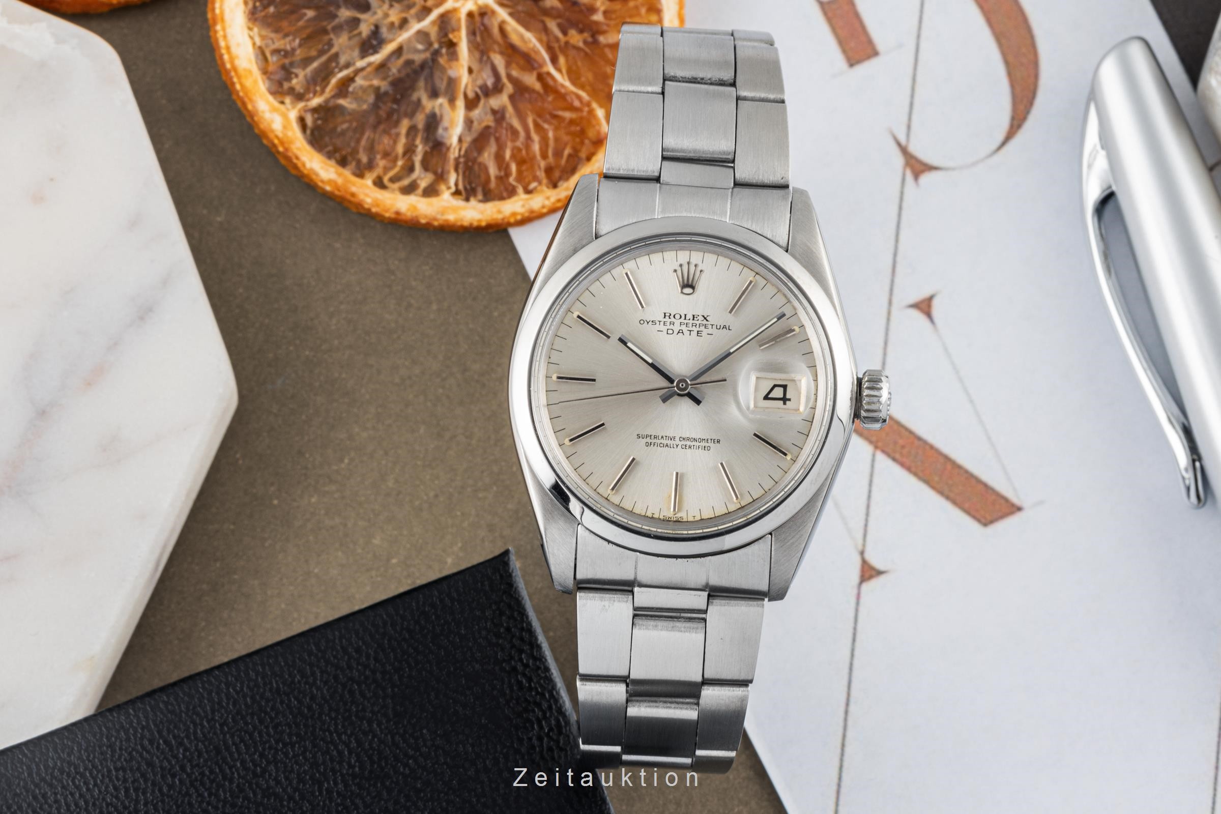 Rolex Date acciaio automatismo Kal. 1570 Ref. 1500  | Zeitauktion