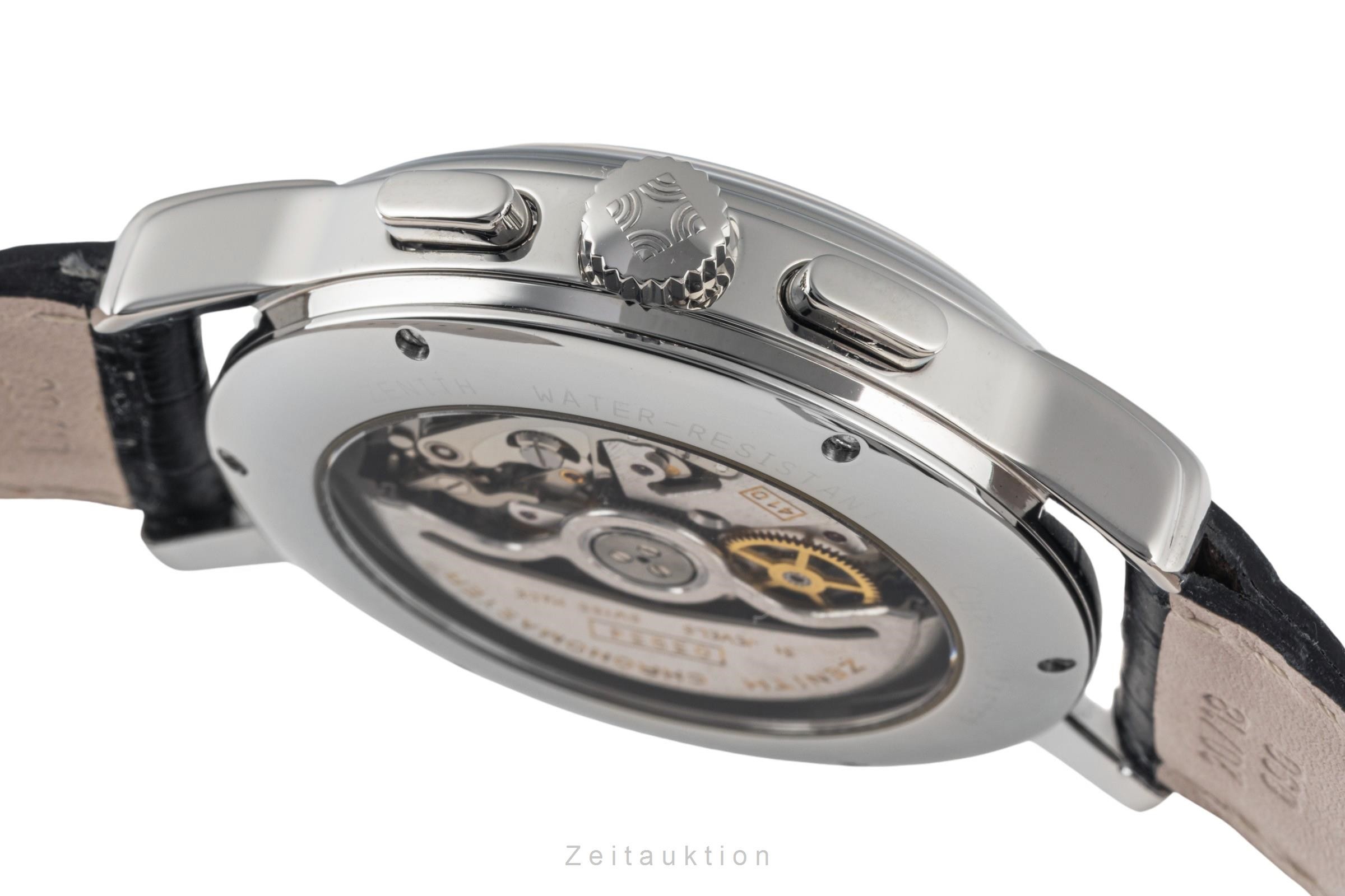 Zenith El Primero chronographe acier automatique Kal. 410 Ref. 01.0240.410  | Zeitauktion