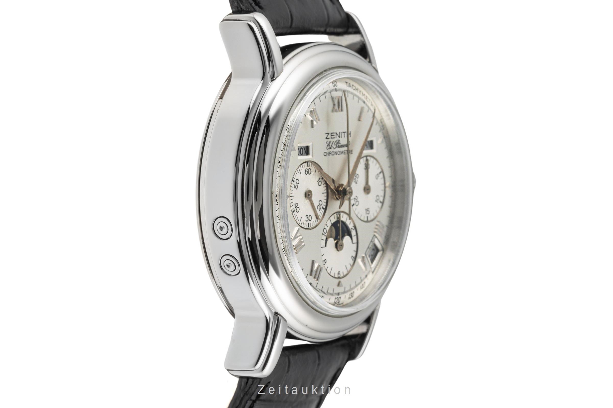 Zenith El Primero chronographe acier automatique Kal. 410 Ref. 01.0240.410  | Zeitauktion