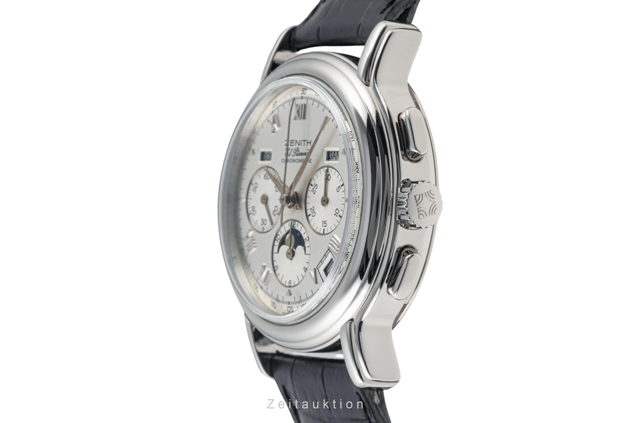 Zenith El Primero chronographe acier automatique Kal. 410 Ref. 01.0240.410  | Zeitauktion