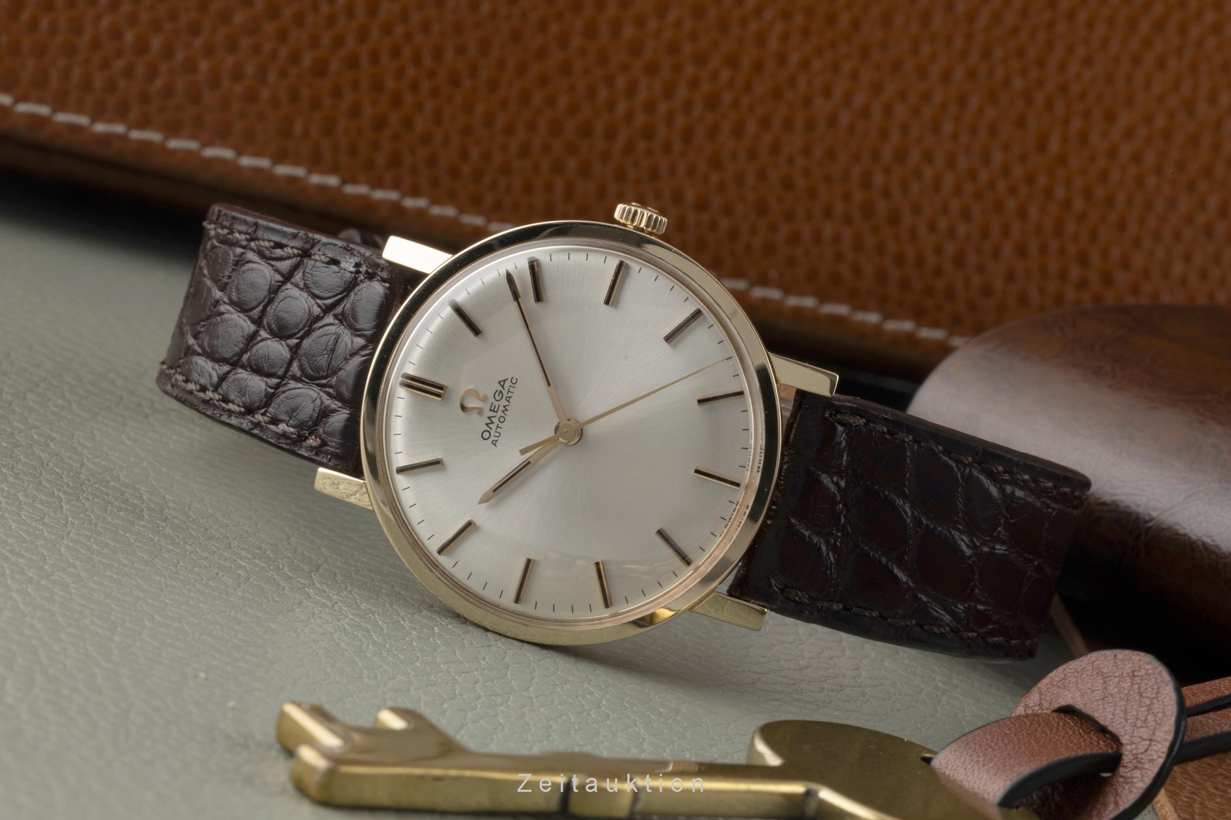 Omega Geneve or jaunen 14 ct automatique Kal. 552 Ref. 161.009 VINTAGE  | Zeitauktion