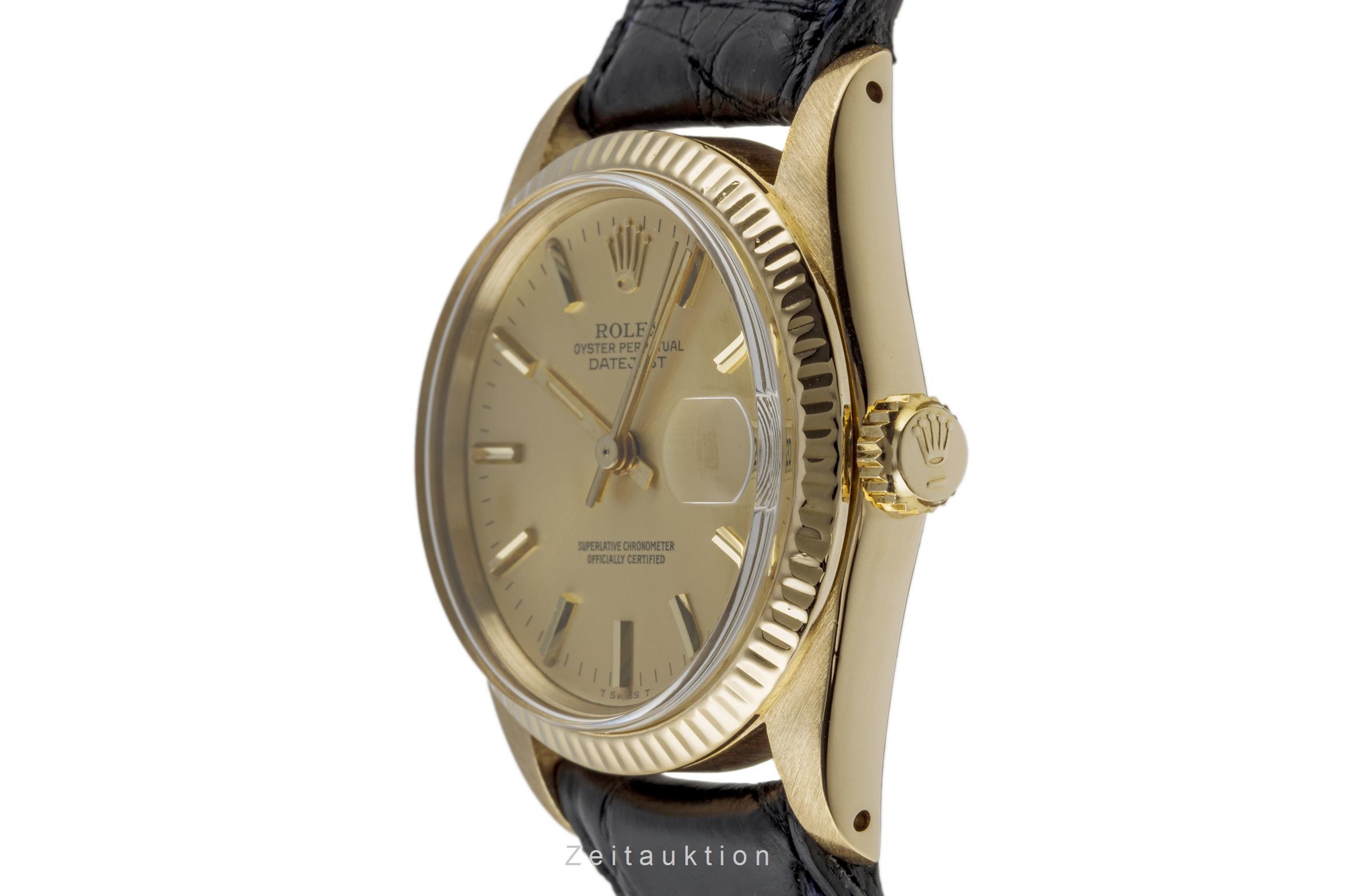 Rolex Datejust 18 ct gold automatic Kal. 2030 Ref. 6827  | Zeitauktion