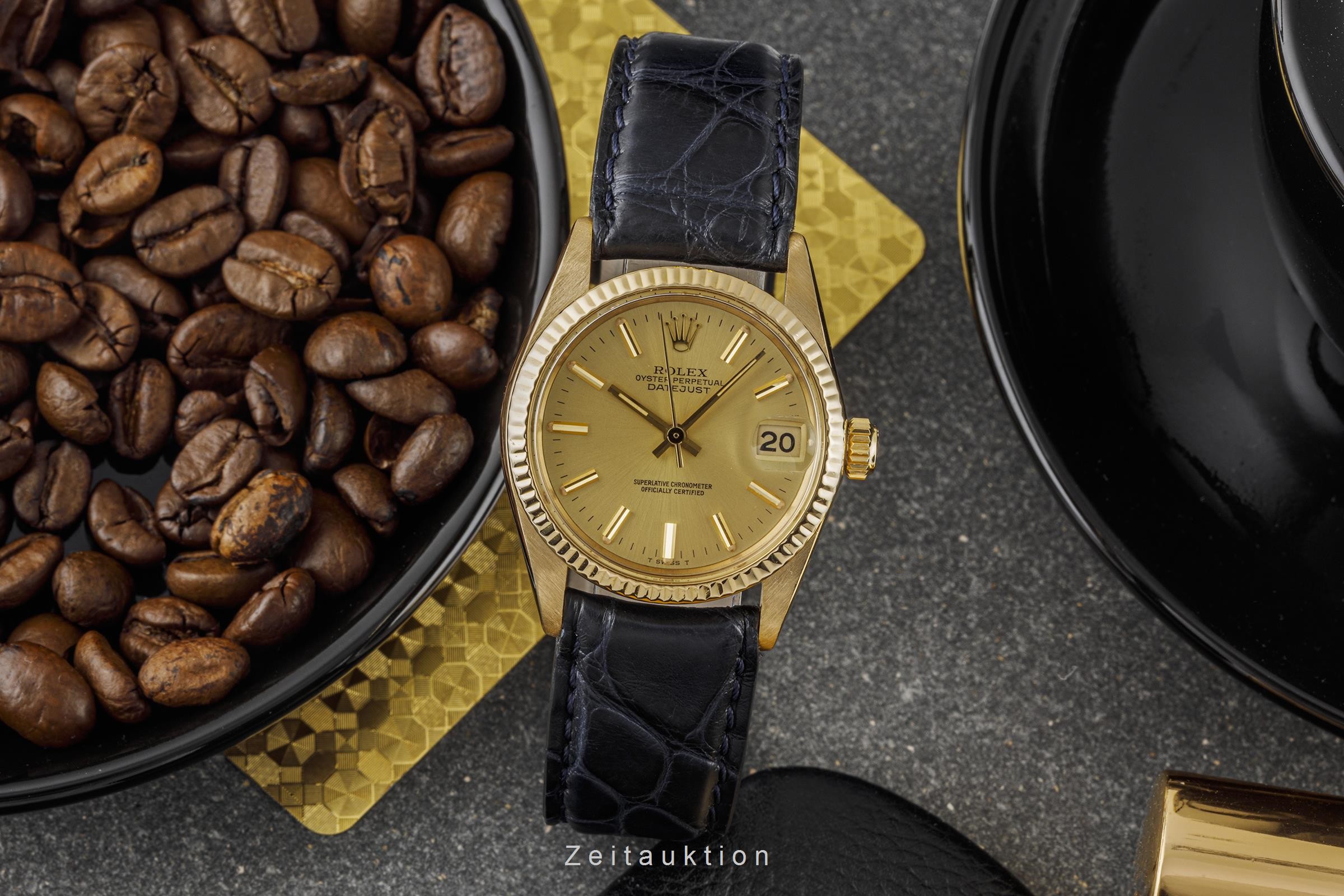 Rolex Datejust 18 ct gold automatic Kal. 2030 Ref. 6827  | Zeitauktion