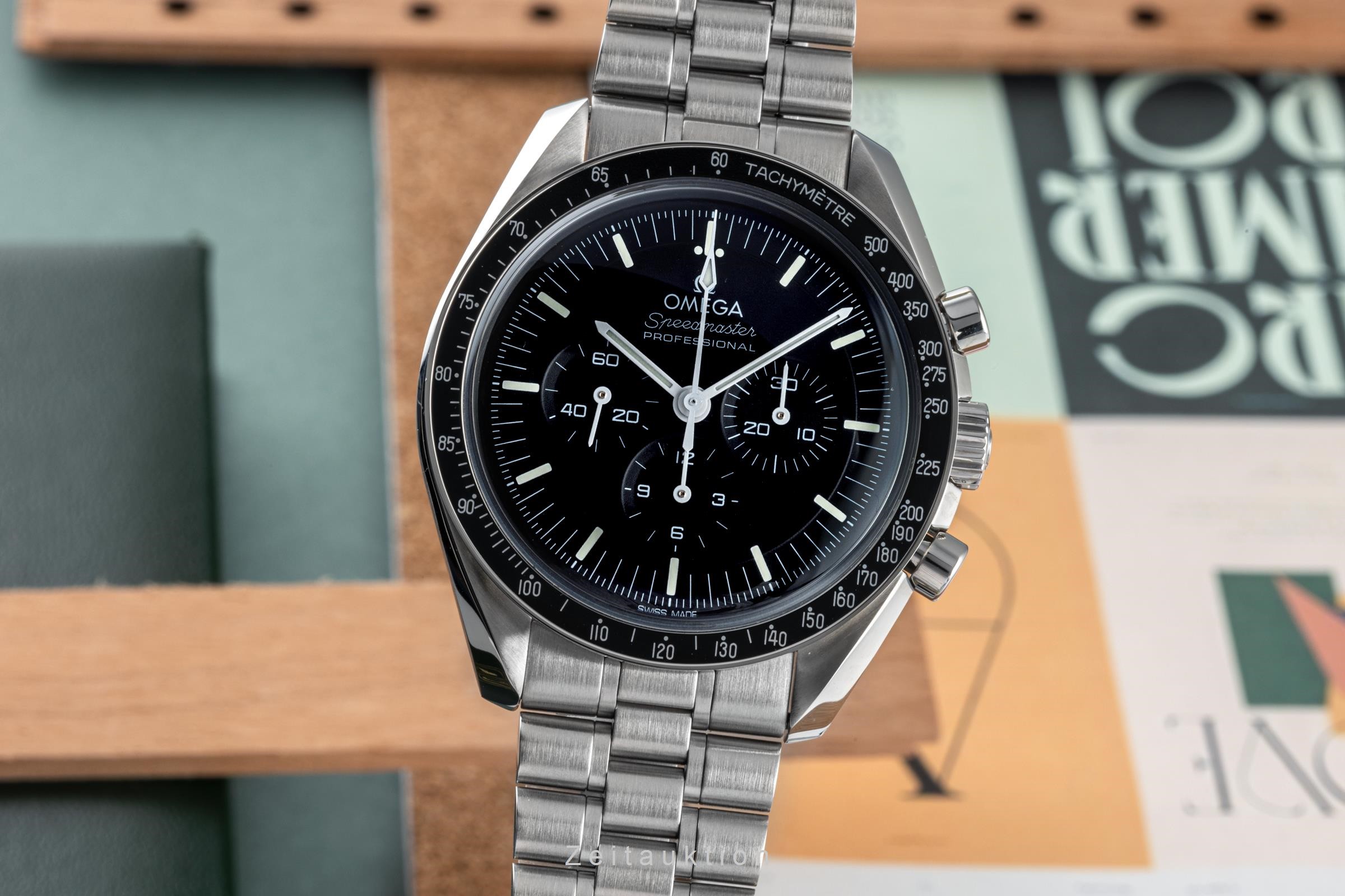 Omega Speedmaster Moonwatch Chronograph Stahl Handaufzug Kal. 3861 Ref. 310.30.42.50.01.001  | Zeitauktion