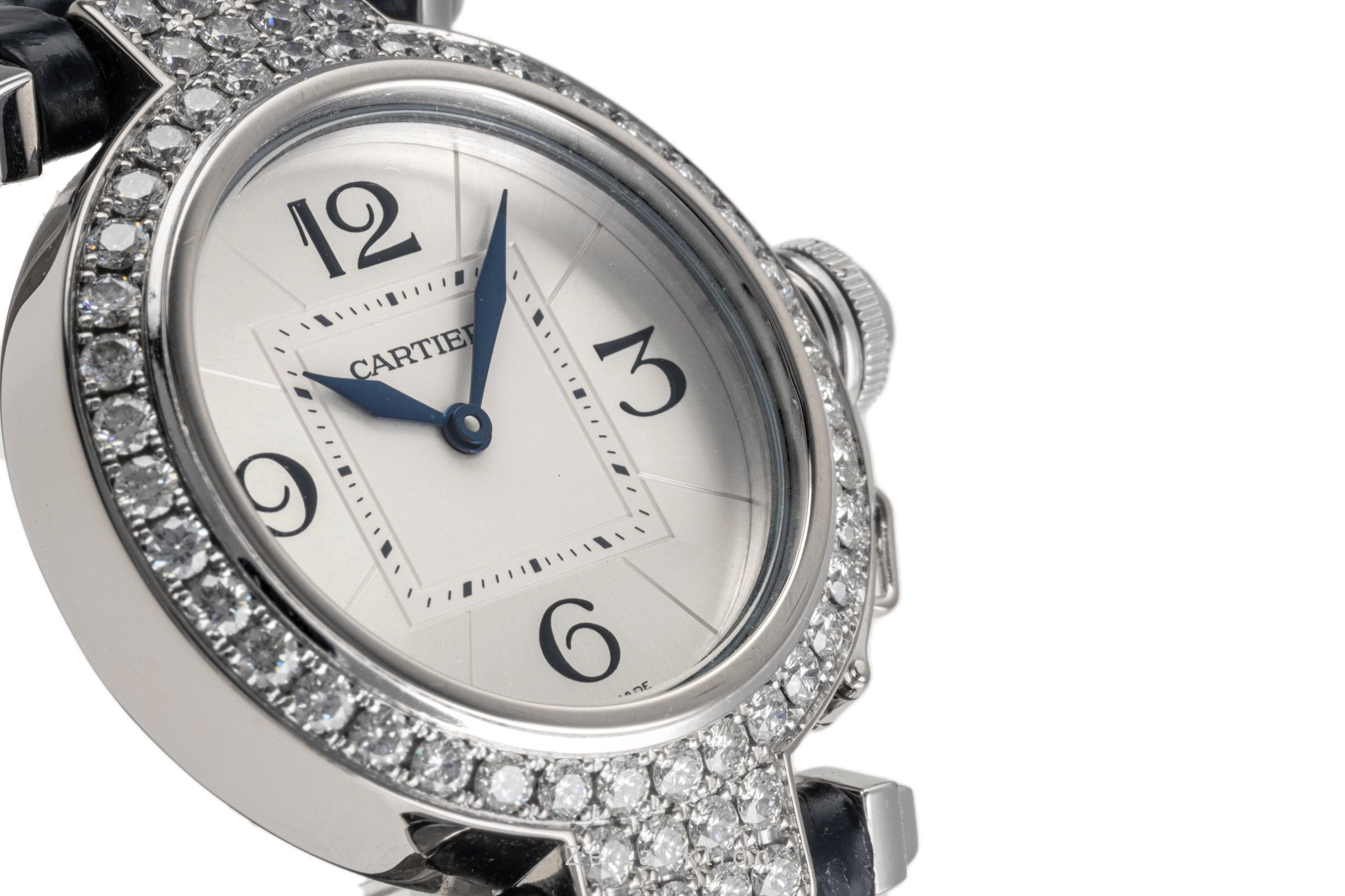 Cartier Pasha oro bianco 18 ct quarzo Kal. 690 Ref. WJ11922G  | Zeitauktion