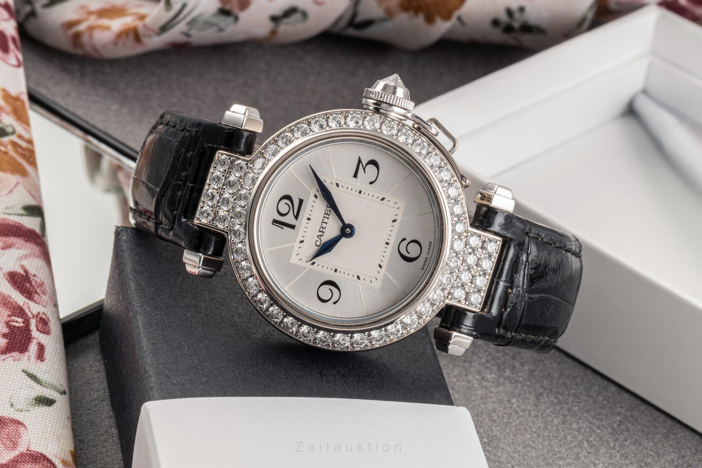 Cartier Pasha oro bianco 18 ct quarzo Kal. 690 Ref. WJ11922G  | Zeitauktion