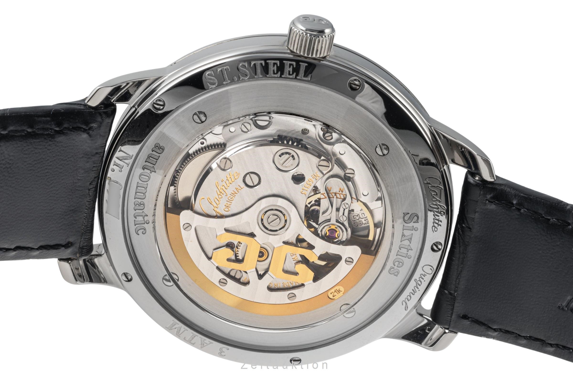 Glashütte Sixties Stahl Automatik Kal. GO 39.2 Ref. 39-47-01-02-04  | Zeitauktion