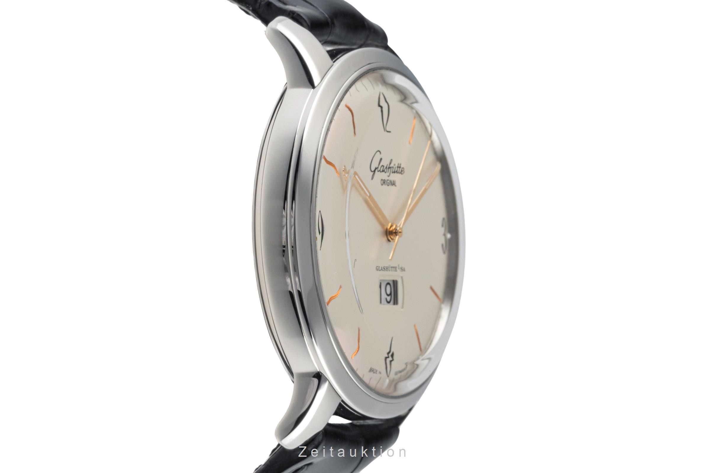 Glashütte Sixties Stahl Automatik Kal. GO 39.2 Ref. 39-47-01-02-04  | Zeitauktion