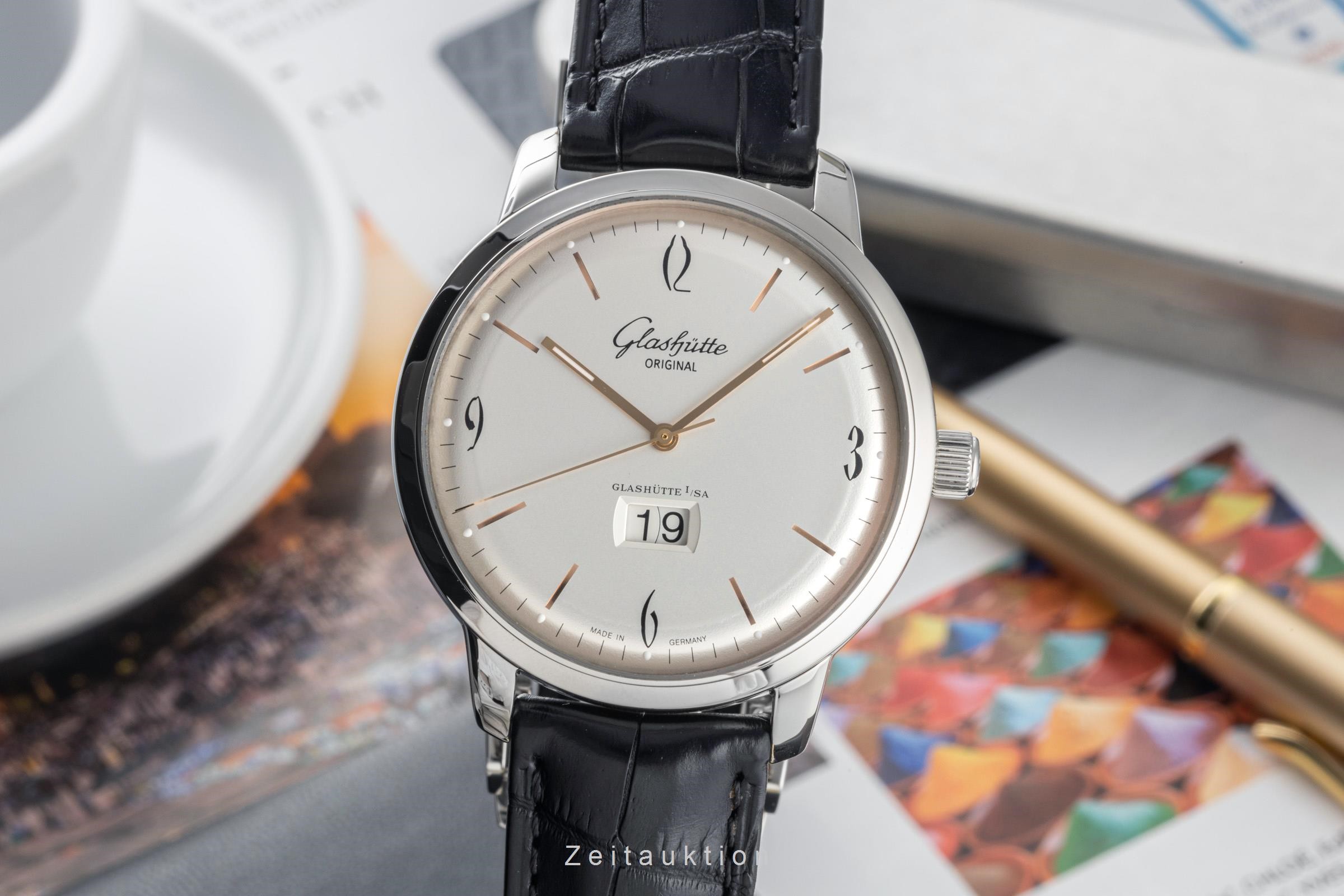 Glashütte Sixties Stahl Automatik Kal. GO 39.2 Ref. 39-47-01-02-04  | Zeitauktion