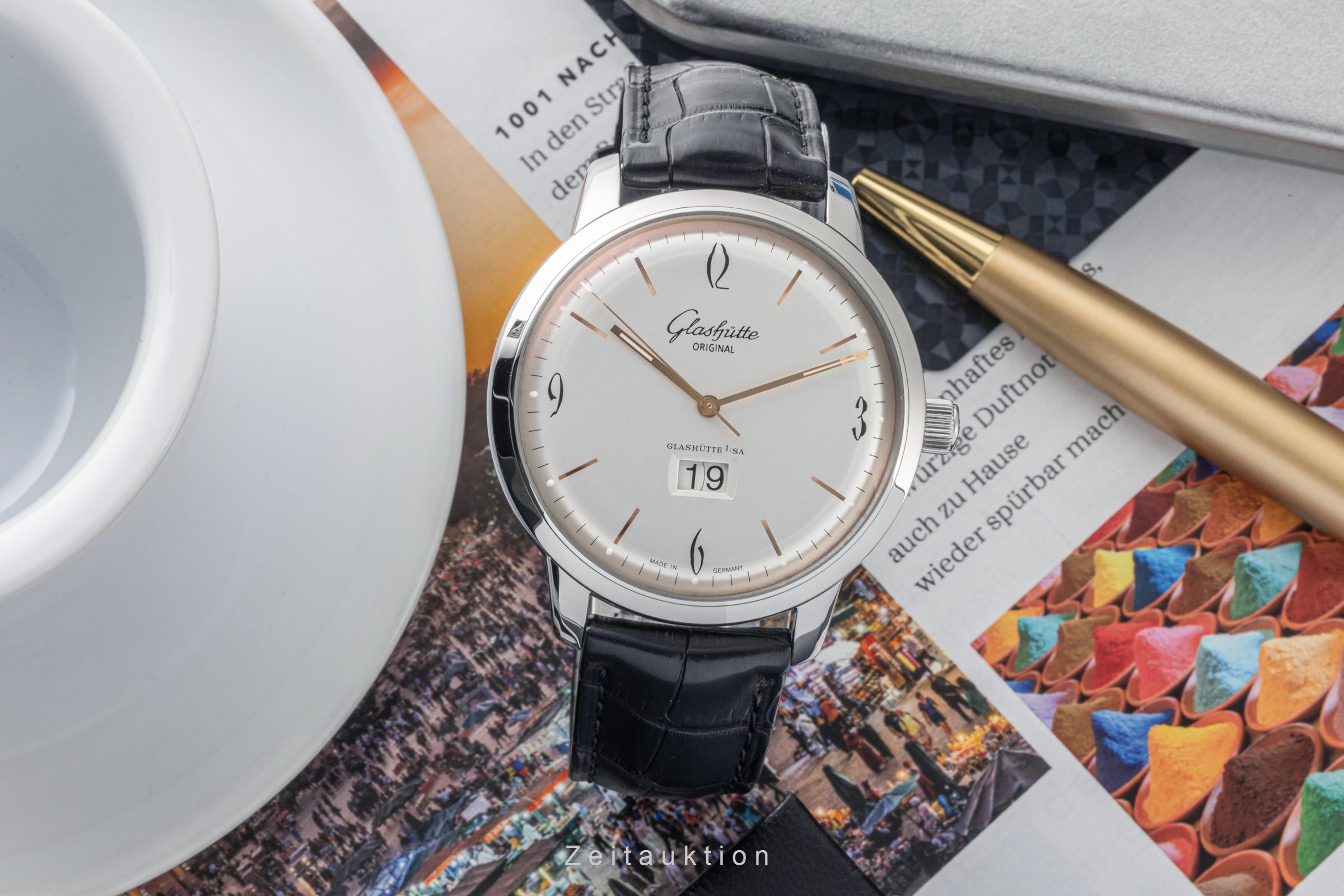 Glashütte Sixties Stahl Automatik Kal. GO 39.2 Ref. 39-47-01-02-04  | Zeitauktion