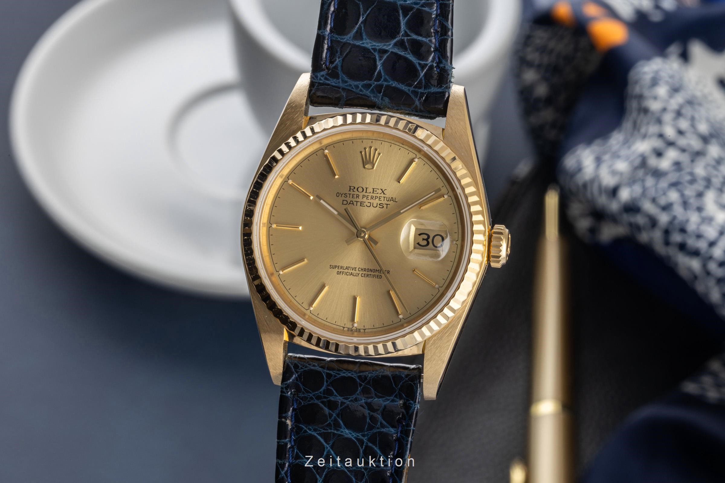 Rolex Datejust oro 18 ct automatismo Kal. 3035 Ref. 16018  | Zeitauktion