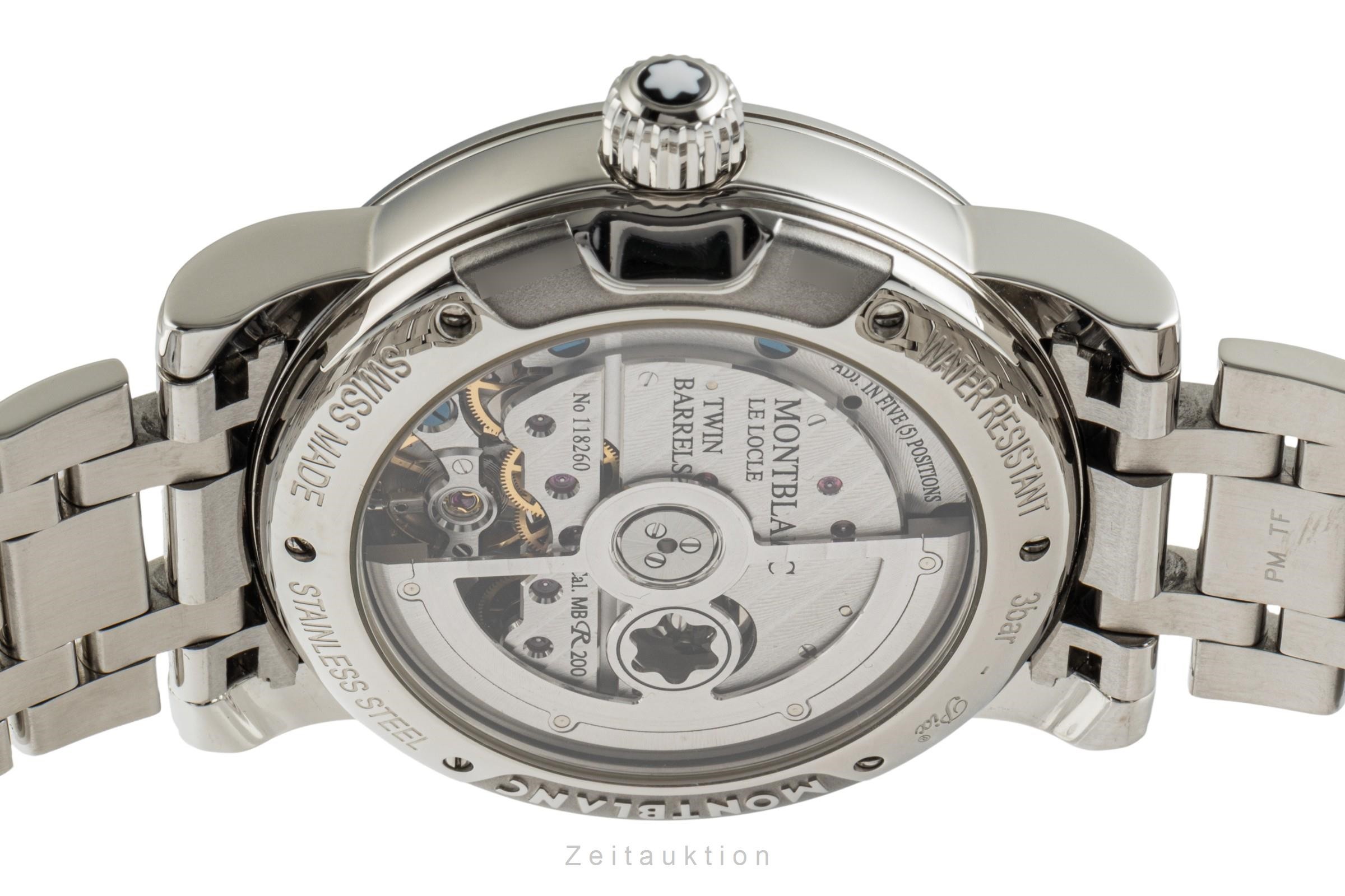 Montblanc Nicolas Rieussec cronógrafo acero automático Kal. MBR200 Ref. 7138  | Zeitauktion