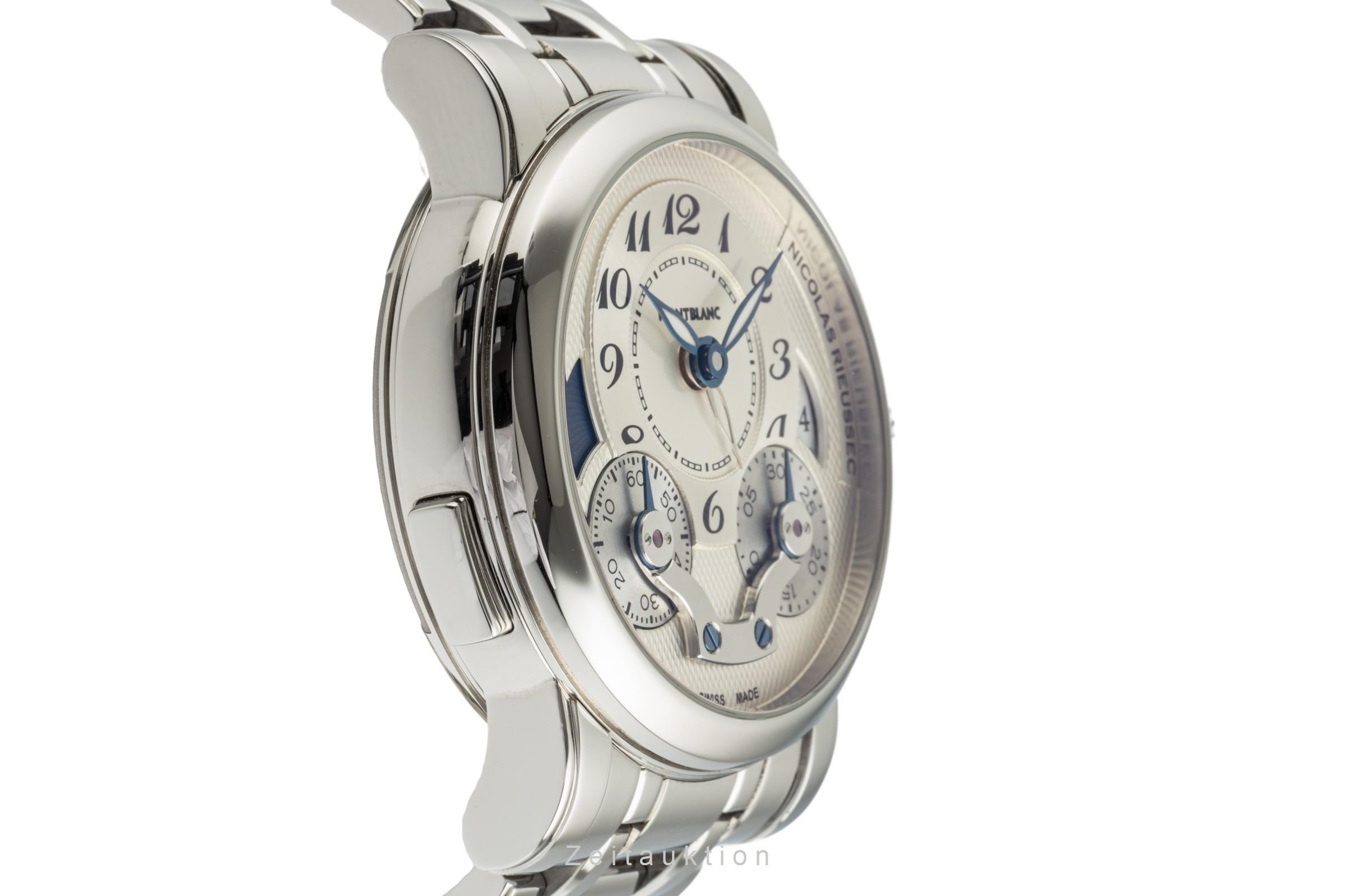 Montblanc Nicolas Rieussec cronógrafo acero automático Kal. MBR200 Ref. 7138  | Zeitauktion