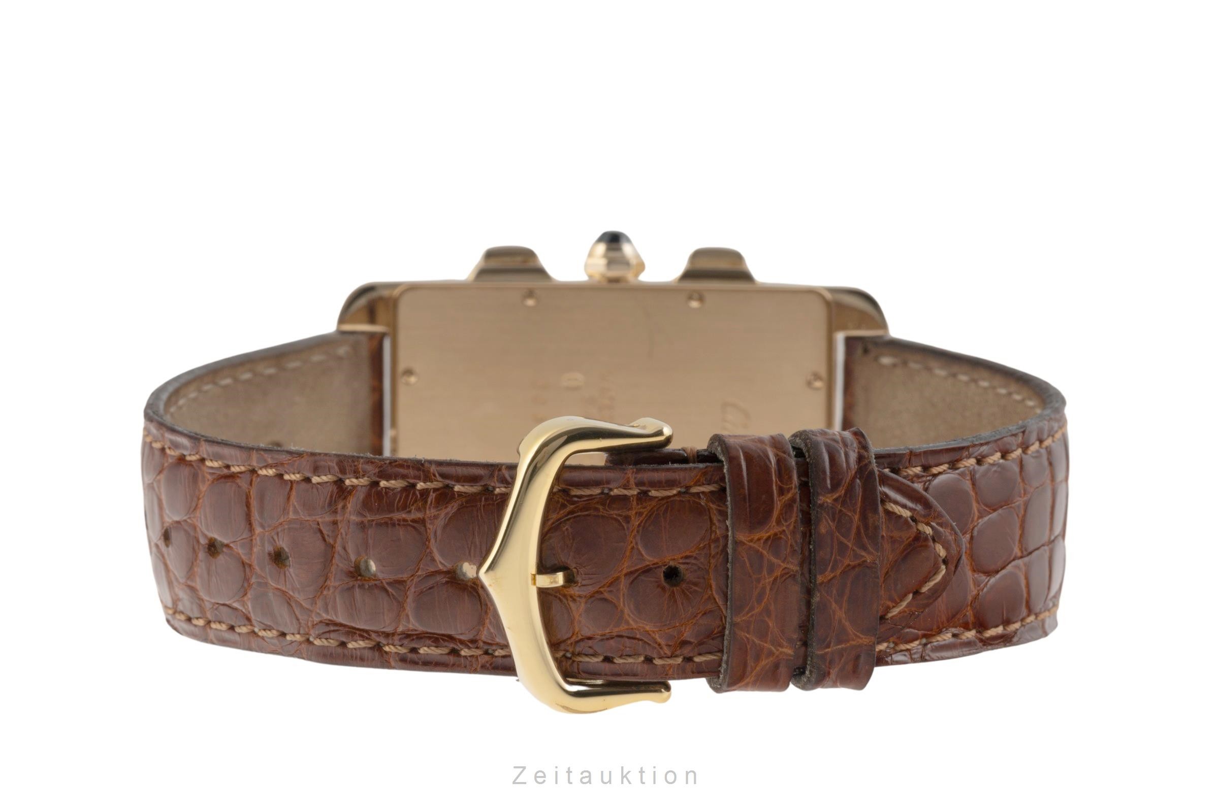 Cartier Tank Américaine chronograph 18 ct gold quartz Kal. 212 P Ref. W2601156, 1730  | Zeitauktion