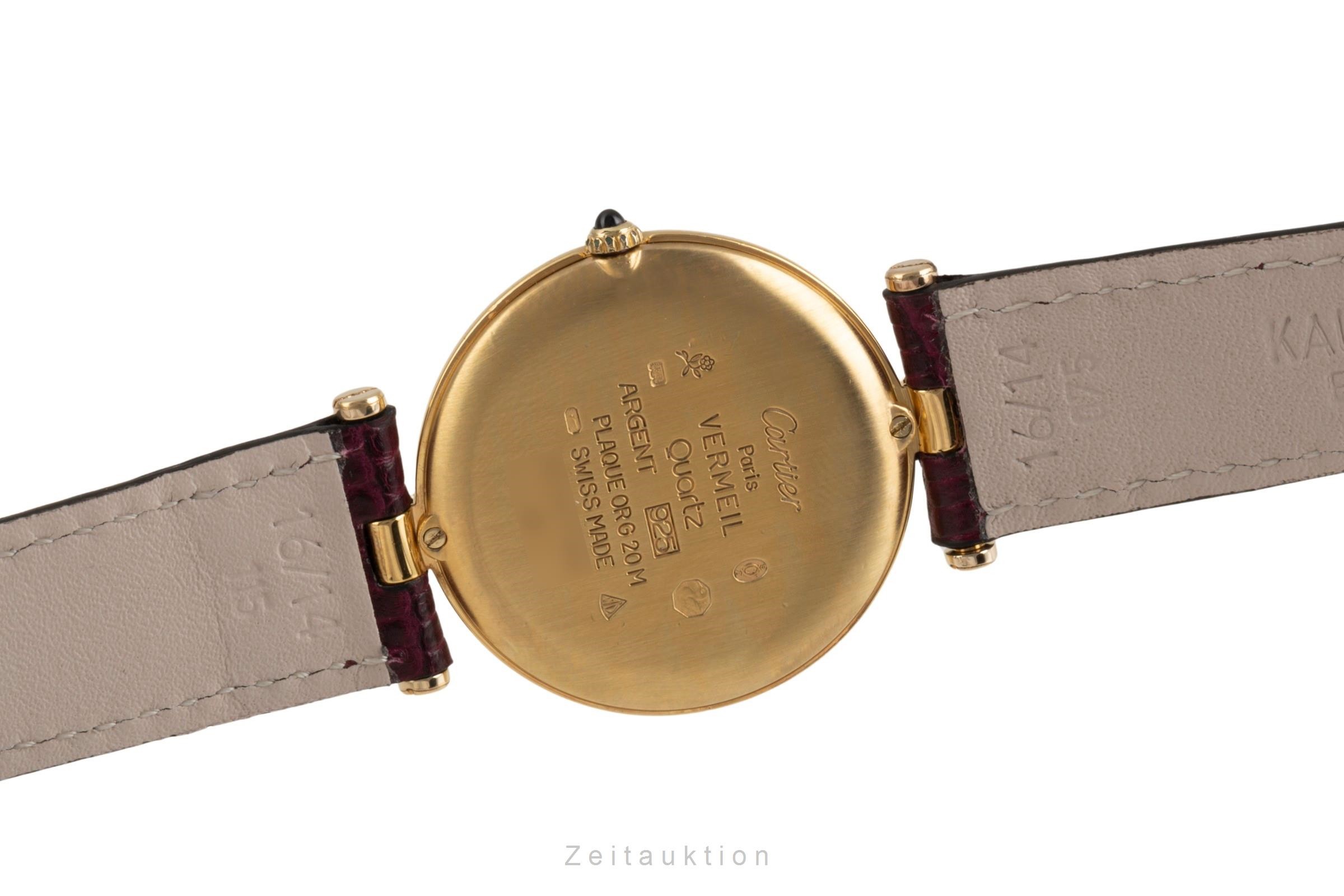 Cartier Vermeil silver-gilt quartz Kal. 81  | Zeitauktion