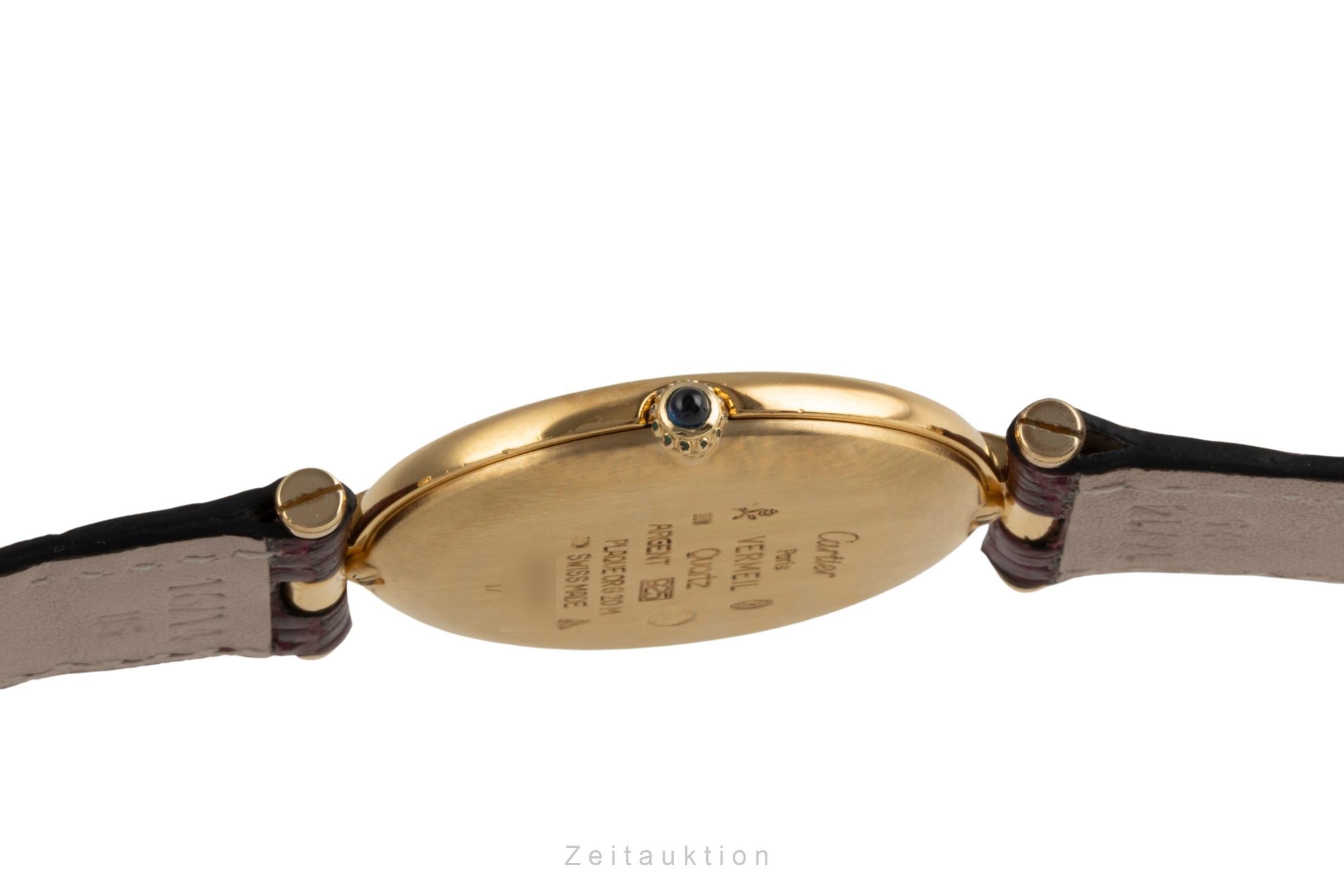 Cartier Vermeil silver-gilt quartz Kal. 81  | Zeitauktion