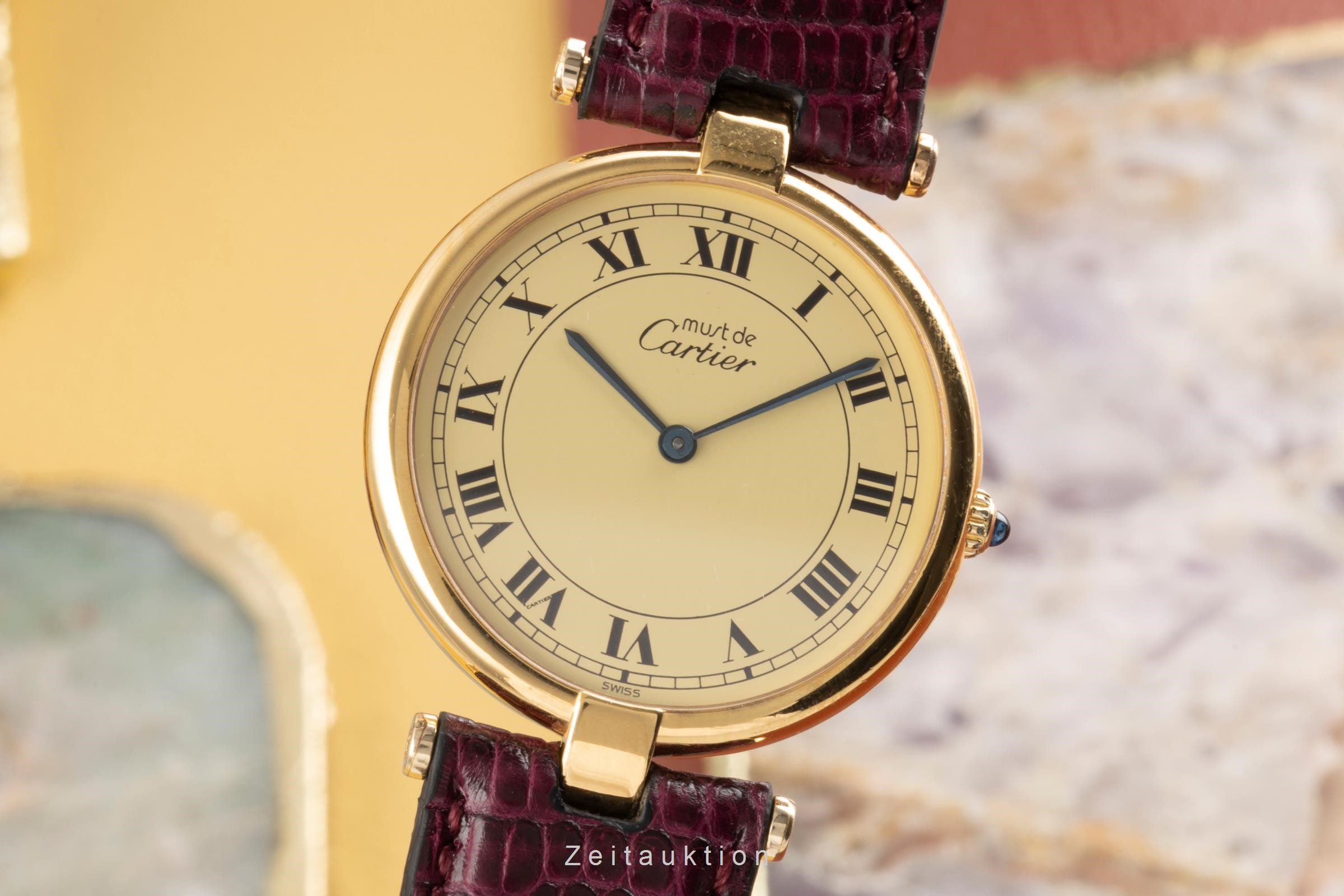 Cartier Vermeil silver-gilt quartz Kal. 81  | Zeitauktion