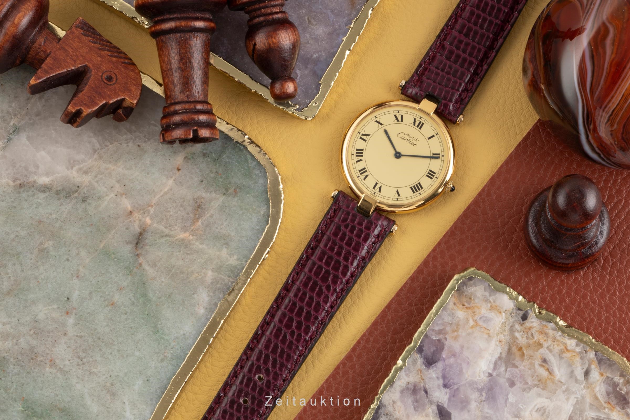 Cartier Vermeil silver-gilt quartz Kal. 81  | Zeitauktion