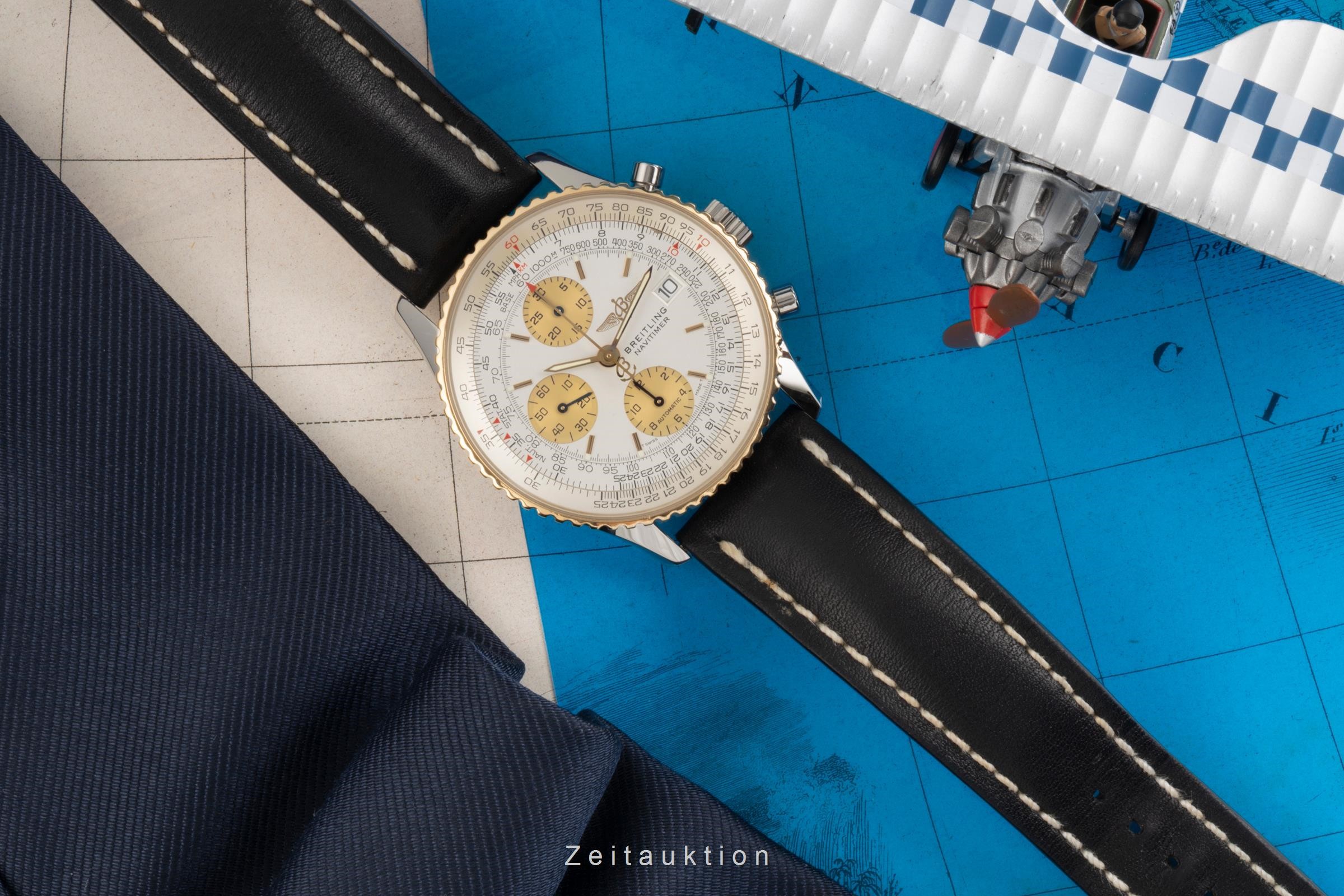 Breitling Old Navitimer chronograph steel / gold automatic Kal. B13 Ref. D13322  | Zeitauktion