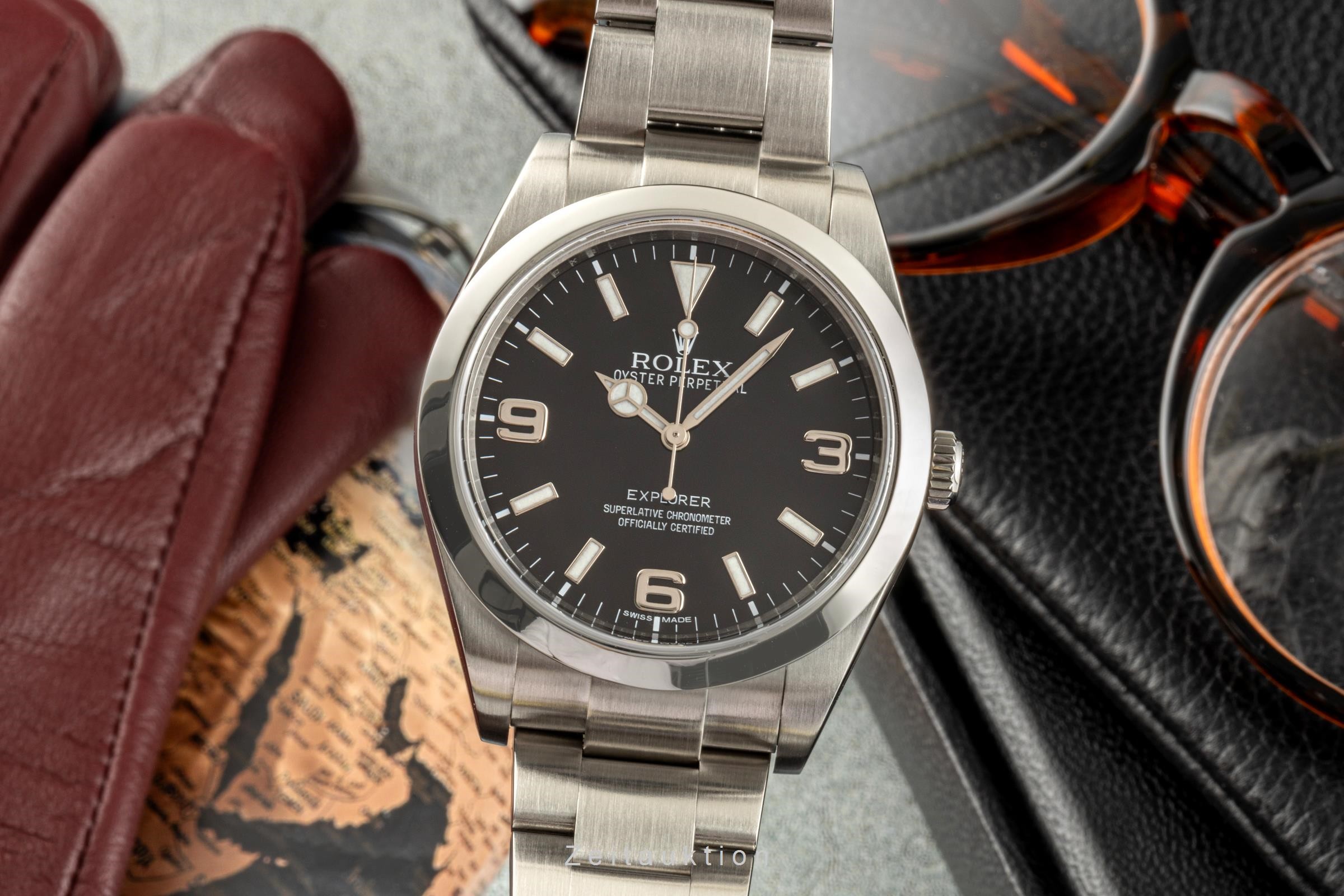 Rolex Explorer acero automático Kal. 3132 Ref. 214270  | Zeitauktion