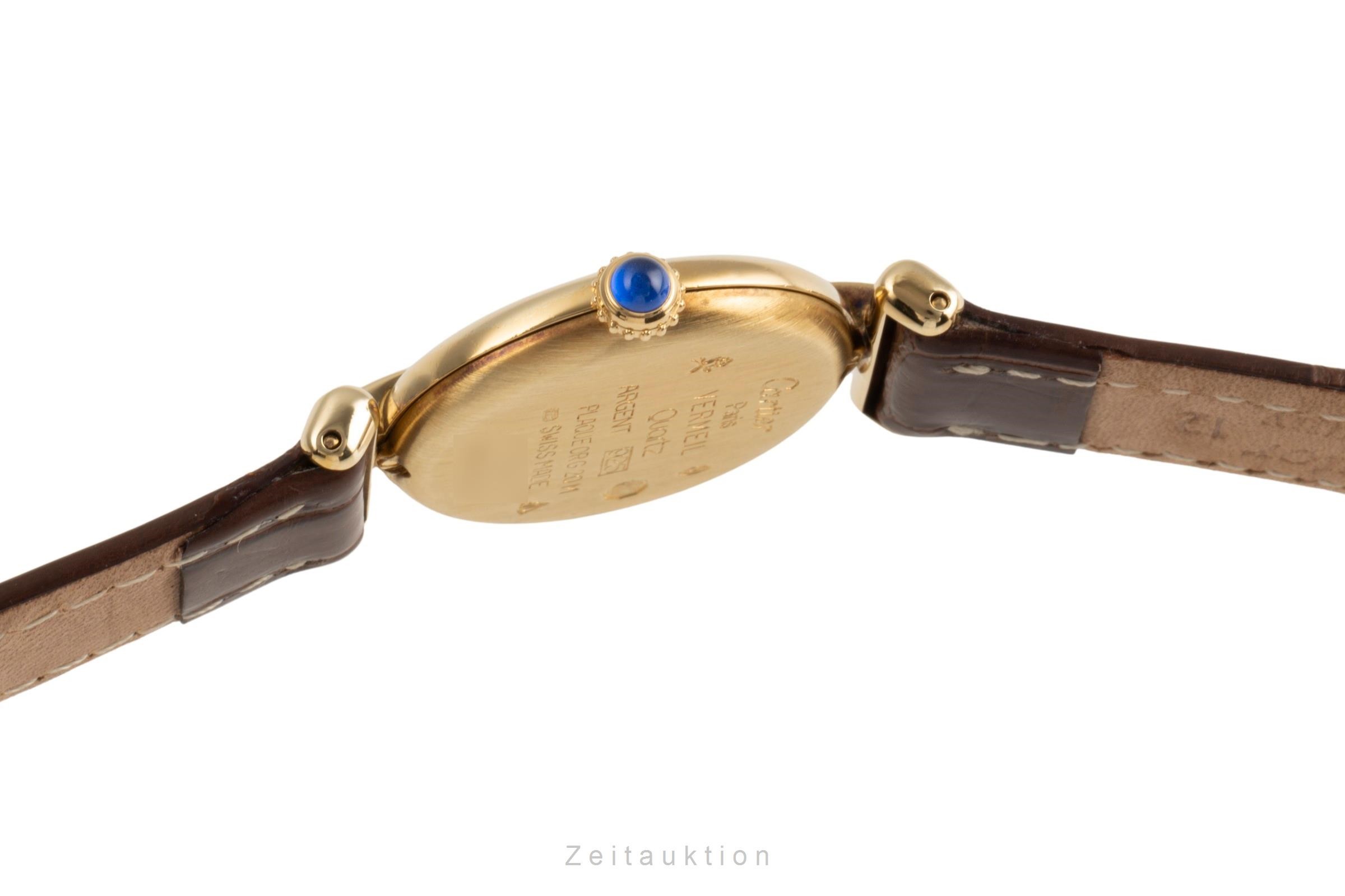 Cartier Vermeil argento dorato quarzo Kal. 690 Ref. 590002  | Zeitauktion