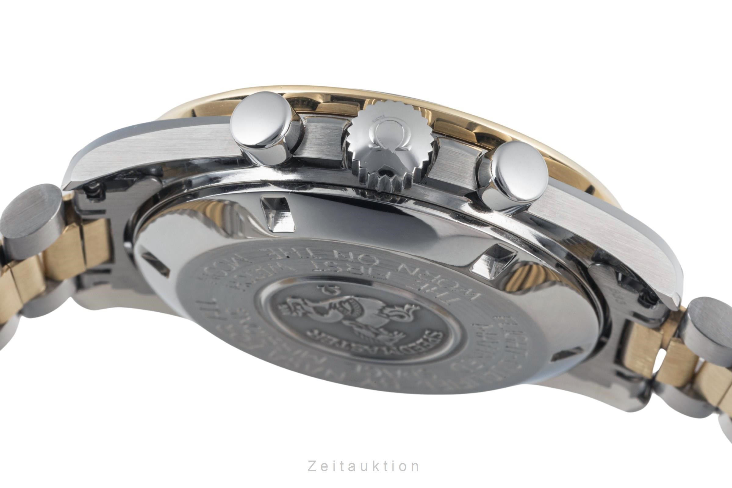 Omega Speedmaster Moonwatch Chronograph Stahl / Gold Handaufzug 