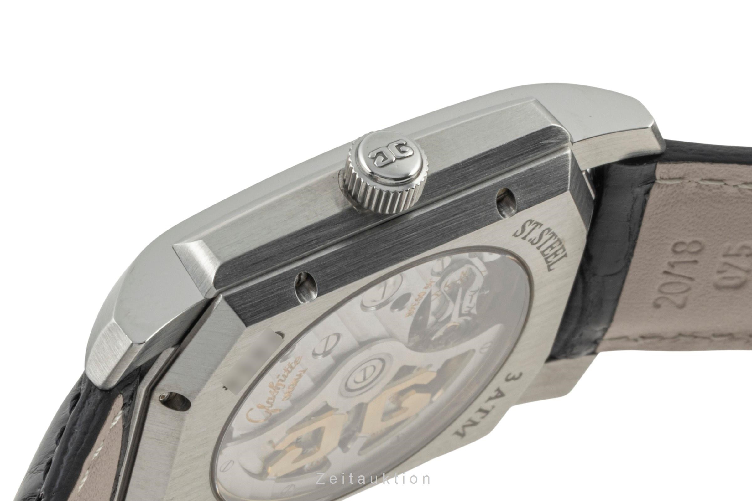 Glashütte Senator Stahl Automatik Kal. GUB 39 Ref. 39-20-01-01-04  | Zeitauktion