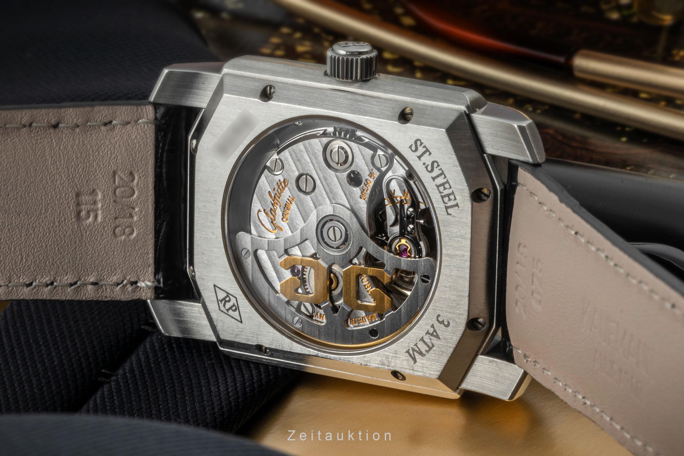 Glashütte Senator Stahl Automatik Kal. GUB 39 Ref. 39-20-01-01-04  | Zeitauktion