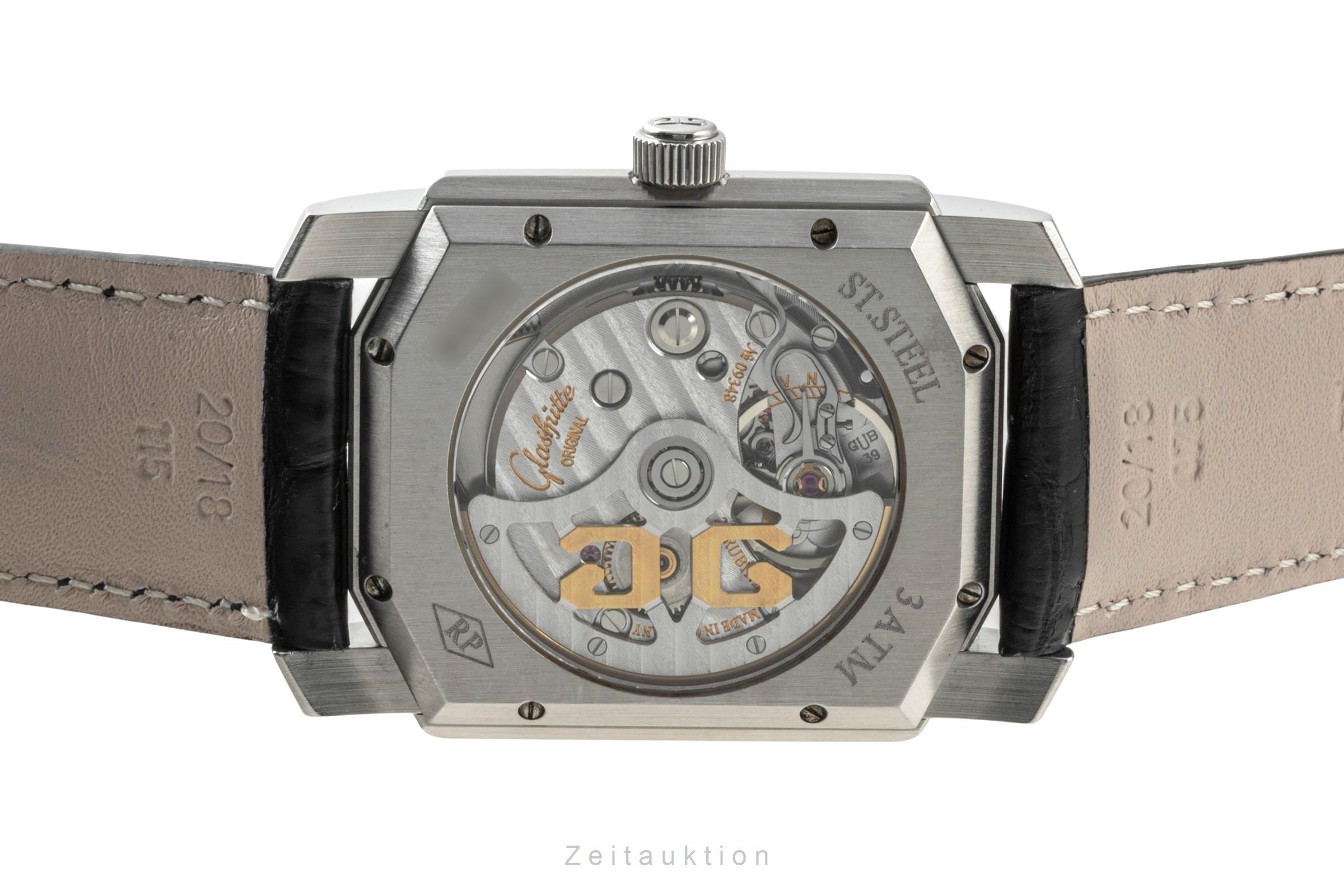 Glashütte Senator Stahl Automatik Kal. GUB 39 Ref. 39-20-01-01-04  | Zeitauktion