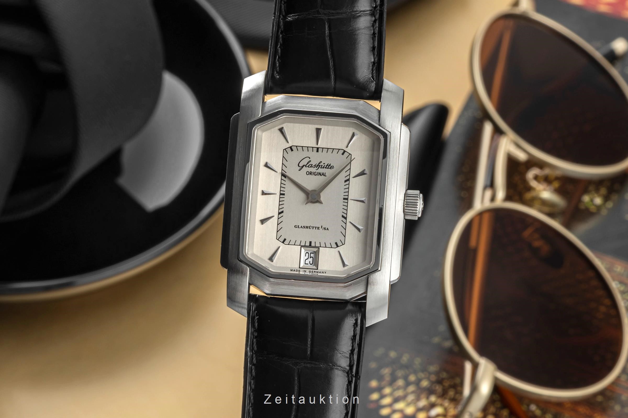 Glashütte Senator Stahl Automatik Kal. GUB 39 Ref. 39-20-01-01-04  | Zeitauktion