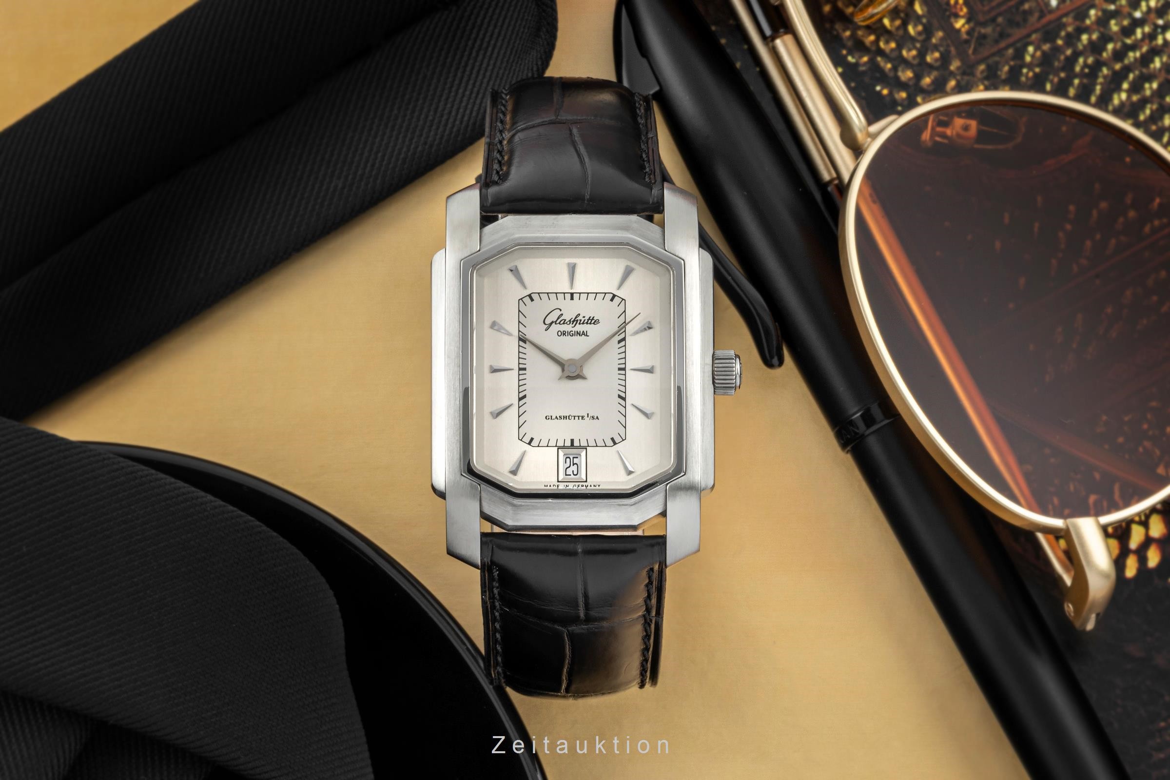 Glashütte Senator Stahl Automatik Kal. GUB 39 Ref. 39-20-01-01-04  | Zeitauktion