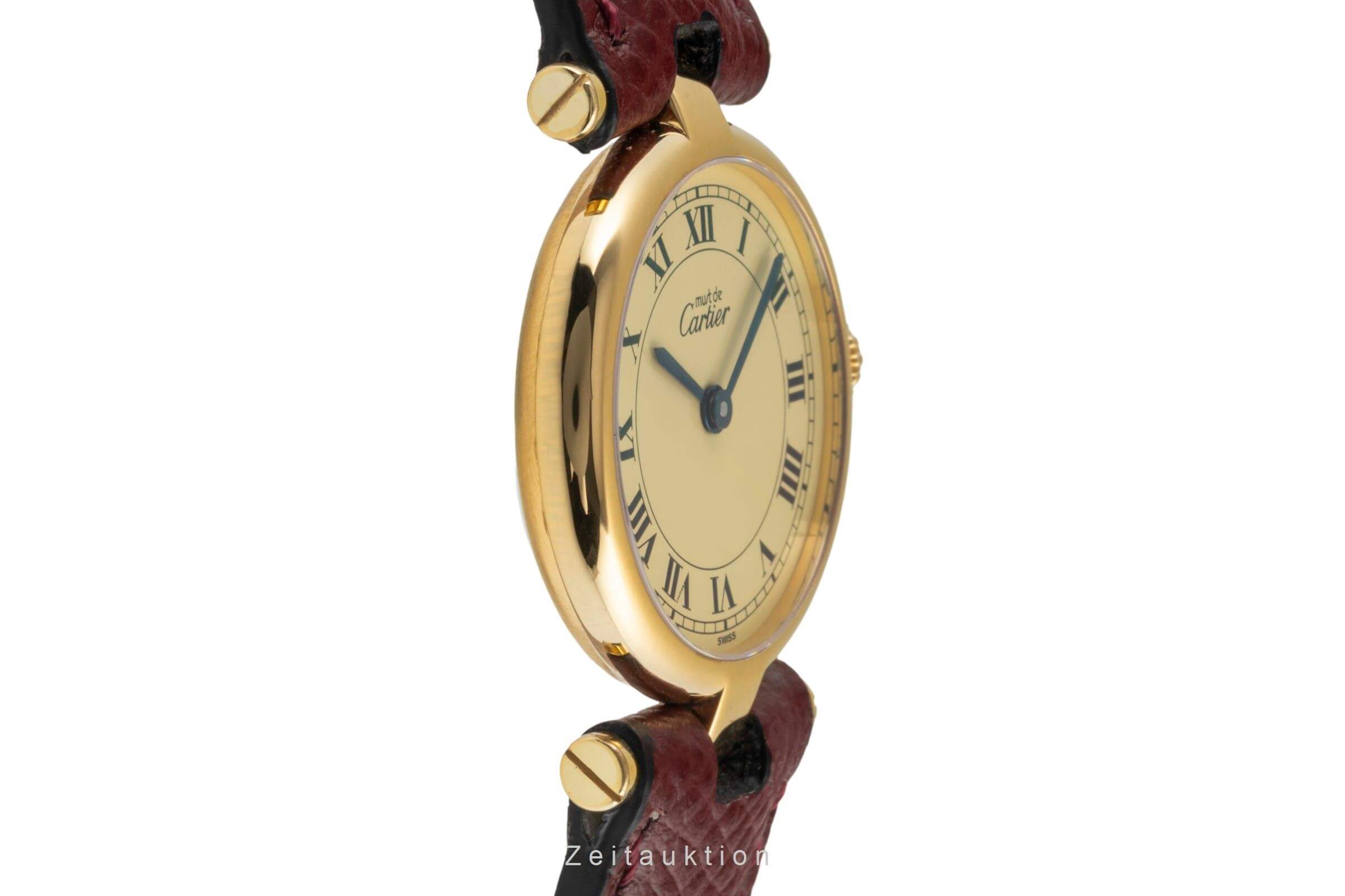 Cartier Vermeil Silber vergoldet Quarz Kal. 690 Ref. 590004  | Zeitauktion