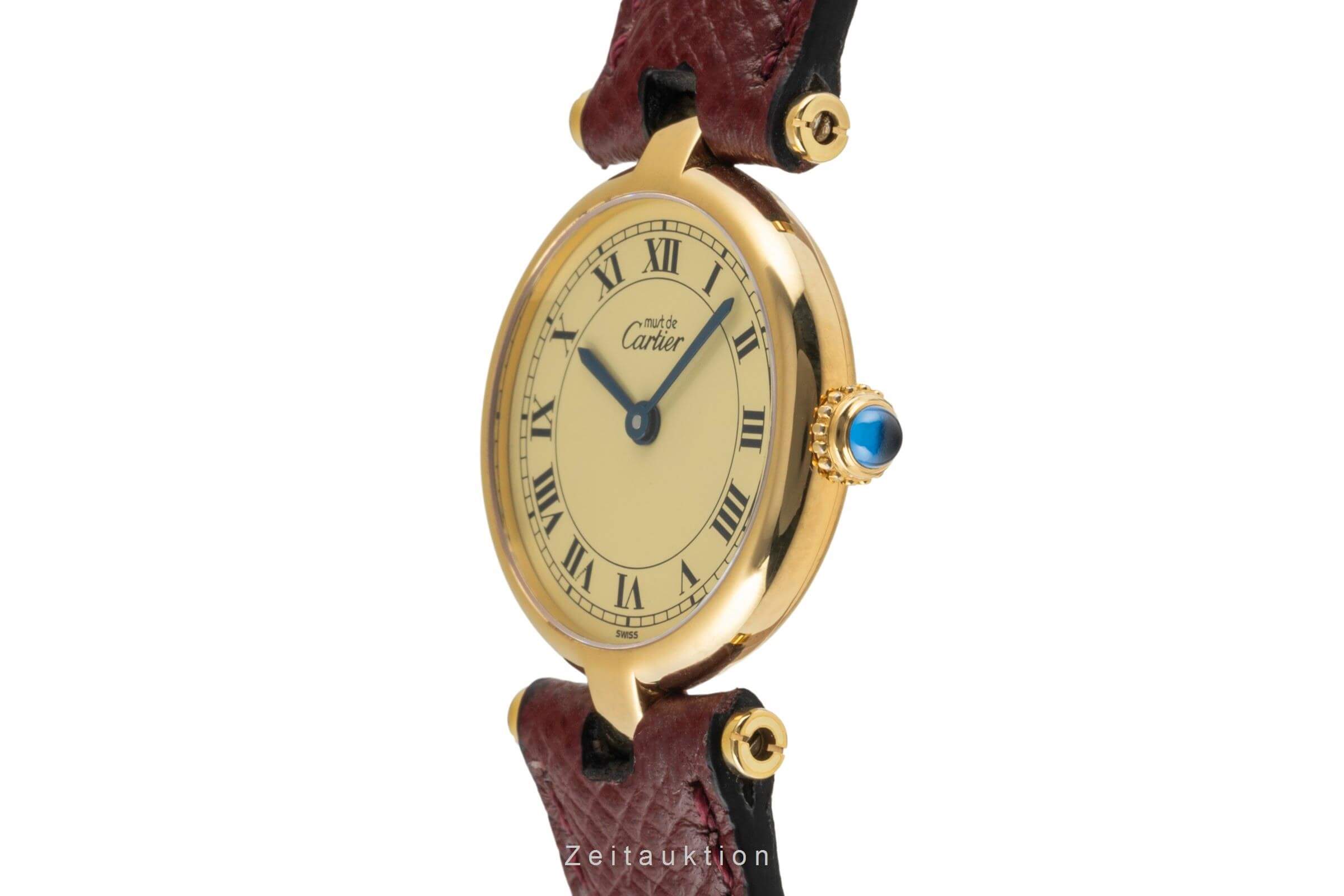 Cartier Vermeil Silber vergoldet Quarz Kal. 690 Ref. 590004  | Zeitauktion