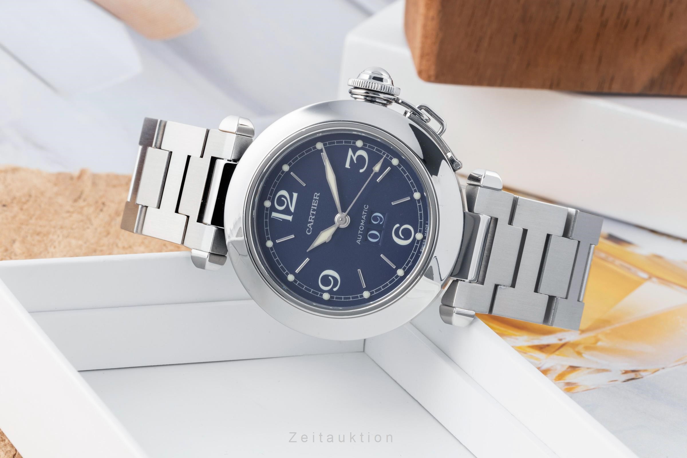 Cartier Pasha Stahl Automatik Kal. 052 Ref. W31047M7, 2475  | Zeitauktion