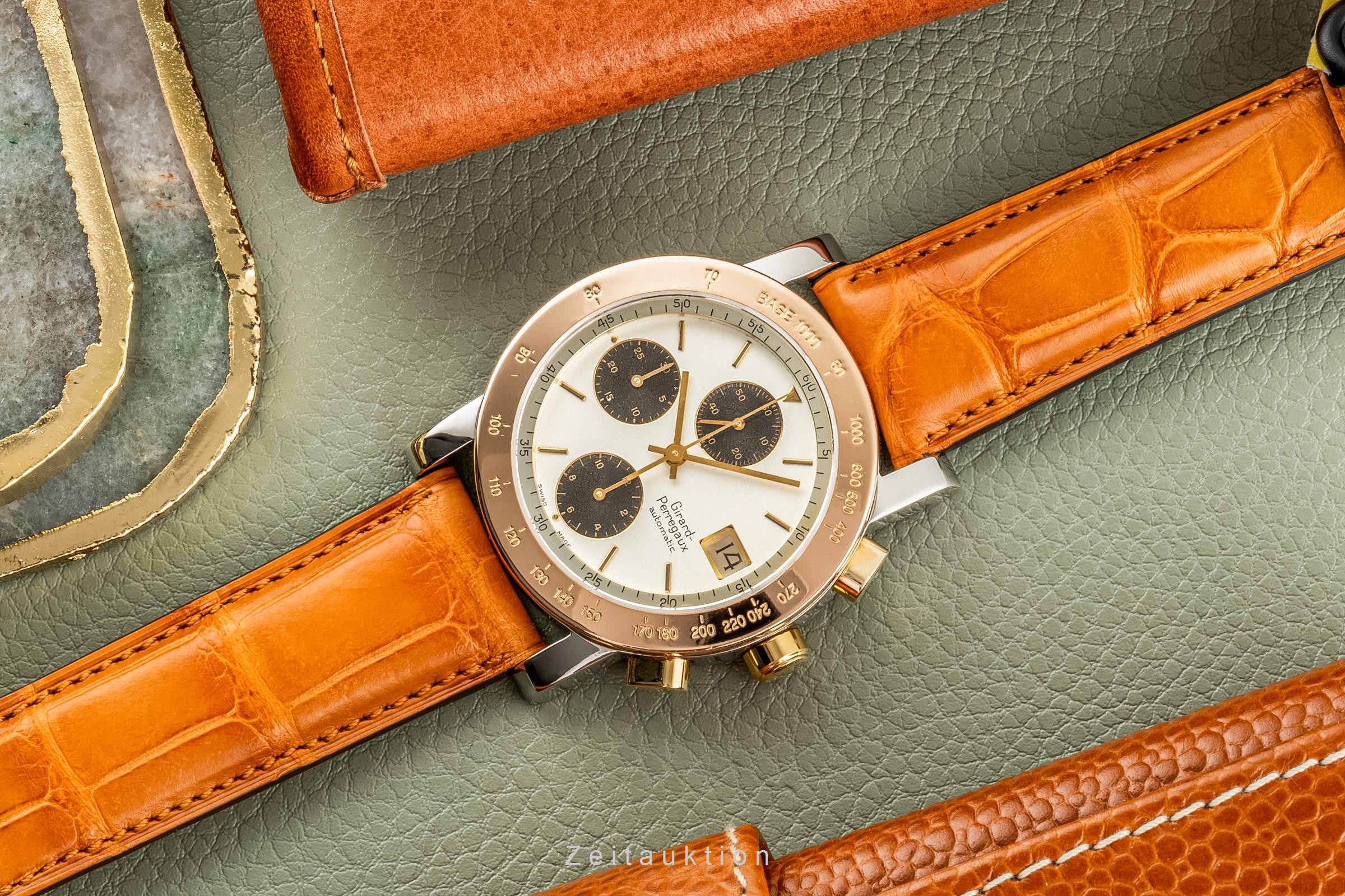 Girard Perregaux 7000 chronograph steel / gold automatic Kal. 800-814 Ref. 7000 GBM  | Zeitauktion