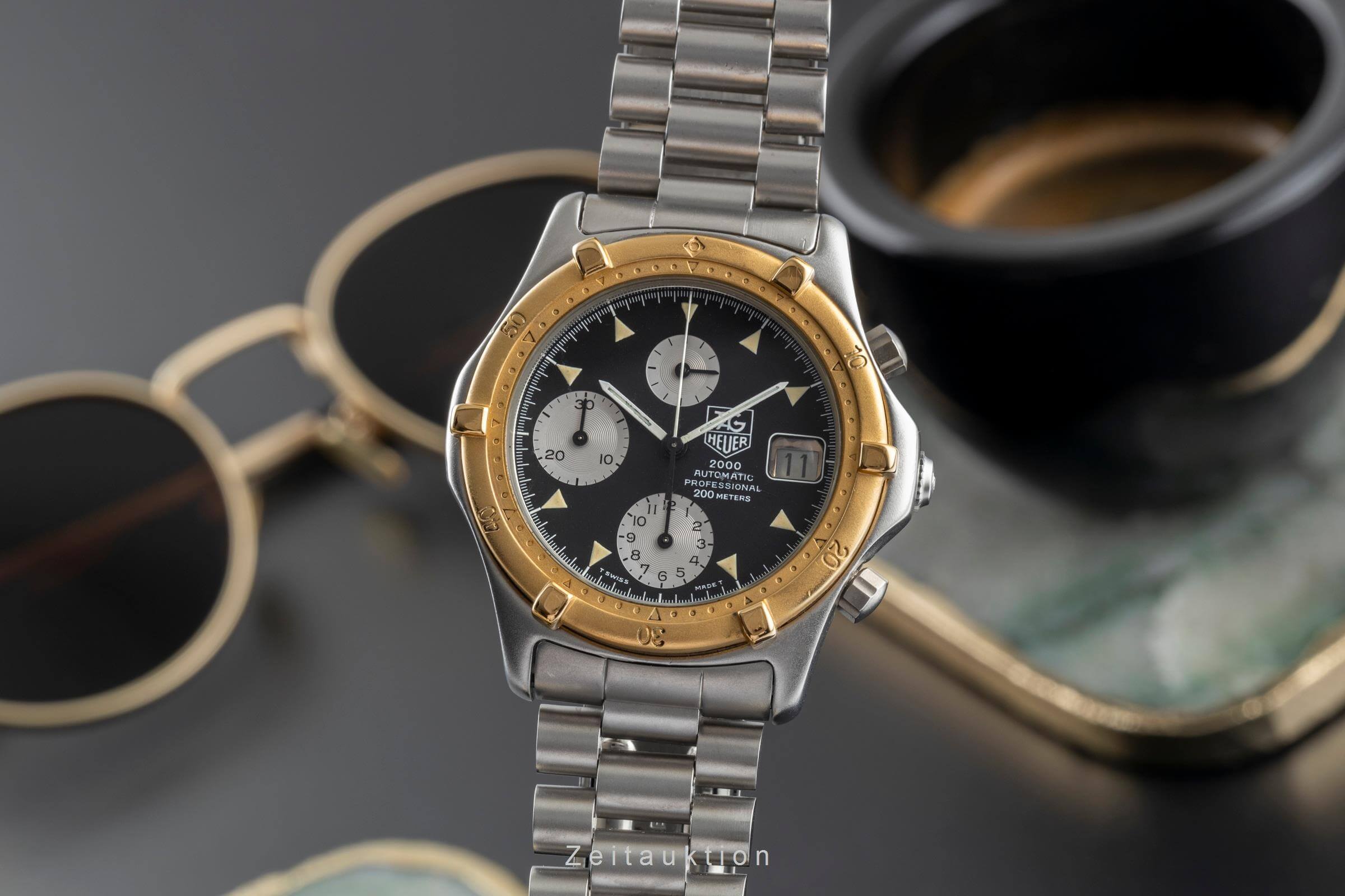 Tag Heuer 2000 Chronograph Stahl / vergoldet Automatik Kal. LWO 283 Ref. 173.006 VINTAGE  | Zeitauktion