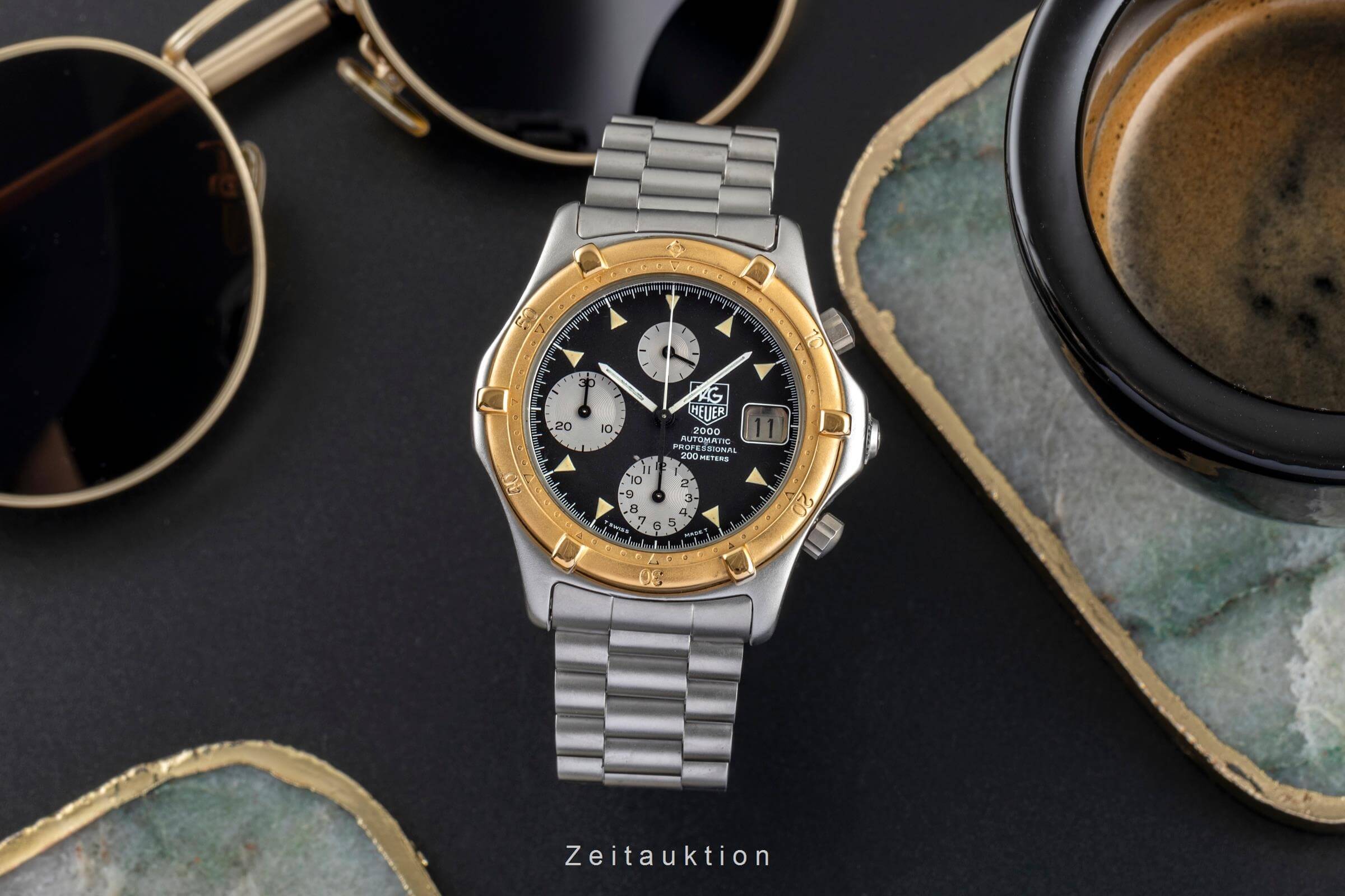 Tag Heuer 2000 Chronograph Stahl / vergoldet Automatik Kal. LWO 283 Ref. 173.006 VINTAGE  | Zeitauktion