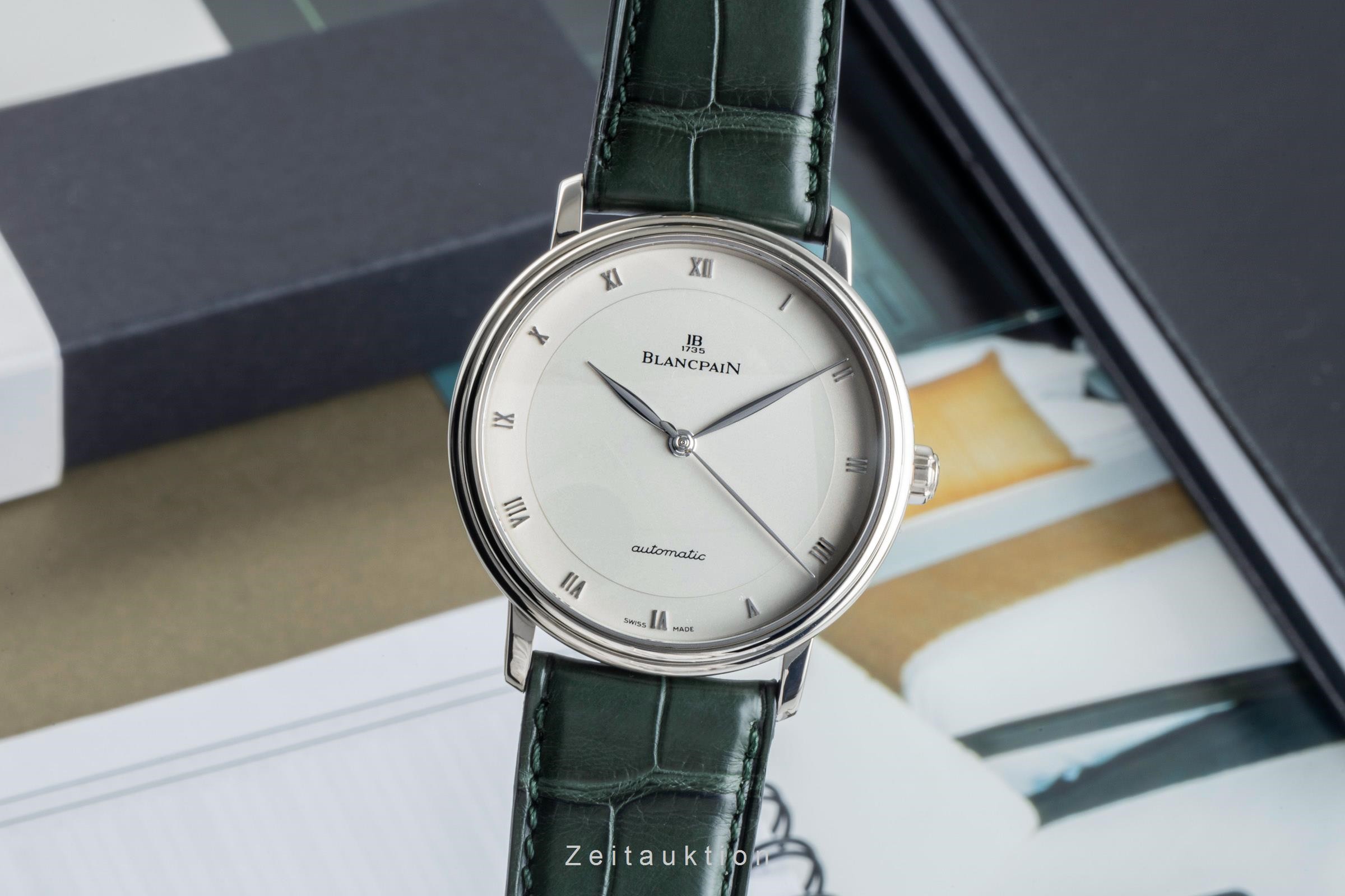 Blancpain Villeret or blanc 18 ct automatique Kal. 1153 Ref. 6222  | Zeitauktion