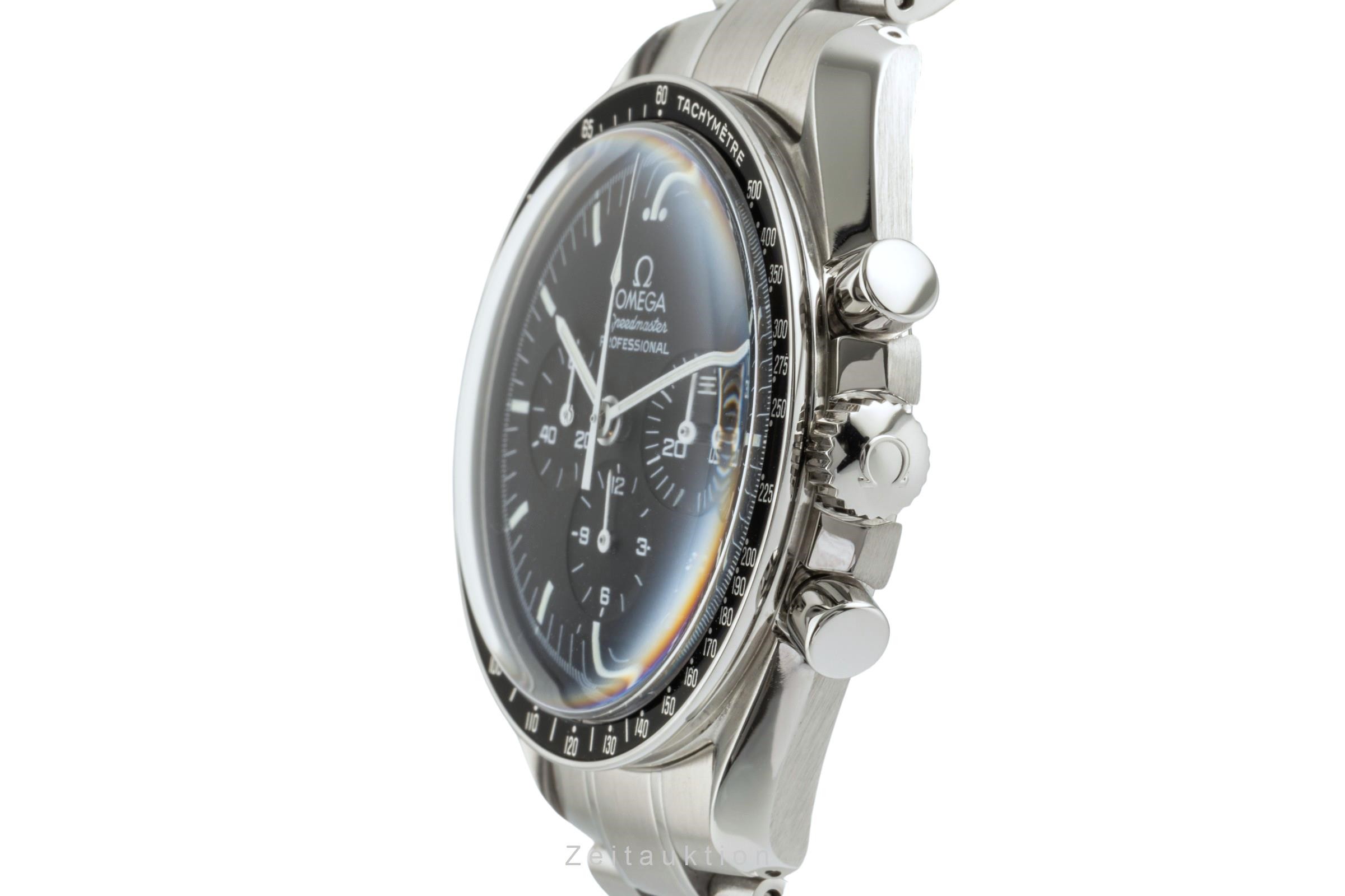 Omega Speedmaster Moonwatch chronograph steel manual winding Kal. 1861 Ref. 3570.50.00  | Zeitauktion