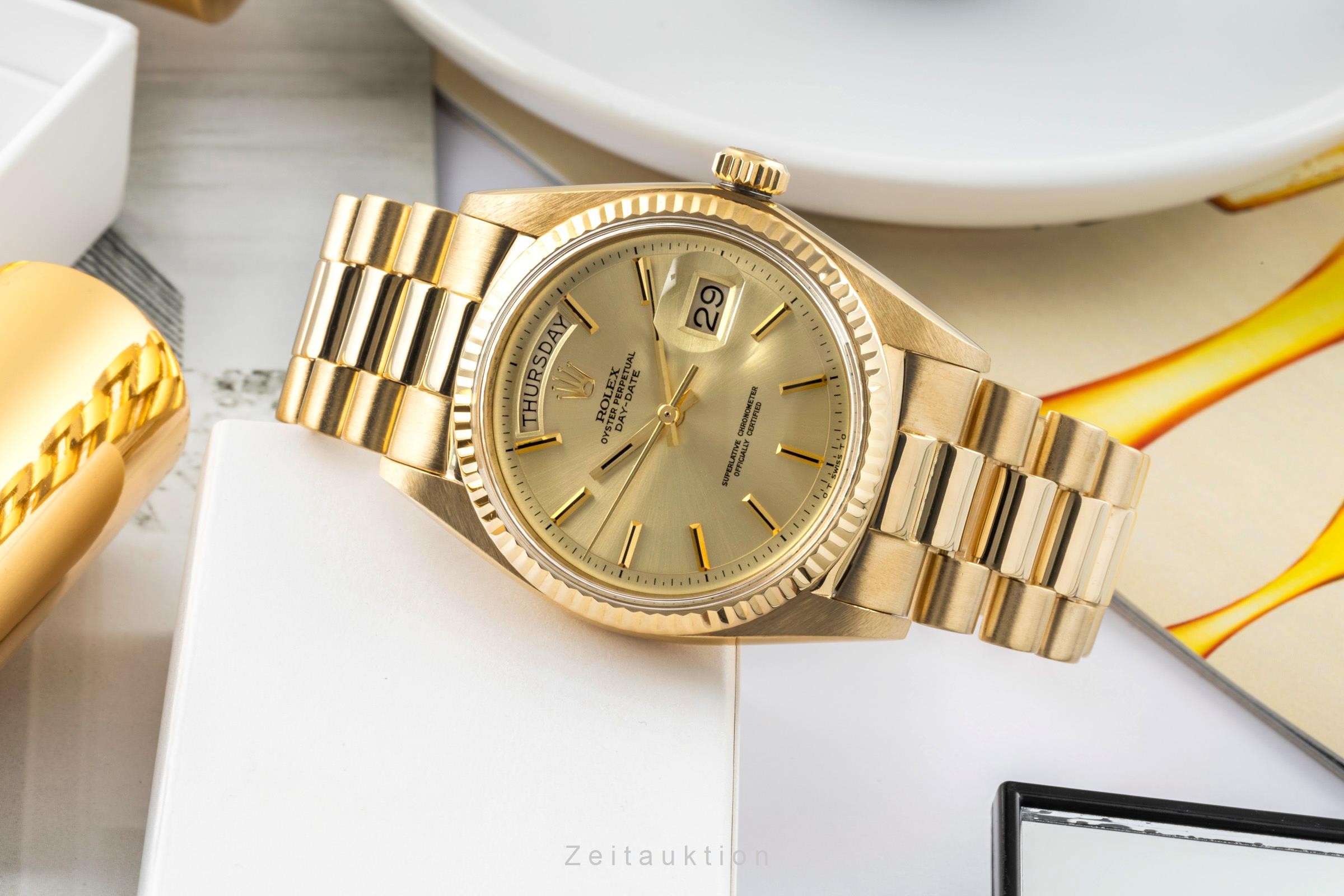 Rolex Day-Date 18k Gold Automatik Kal. 1556 Ref. 1803 VINTAGE  | Zeitauktion