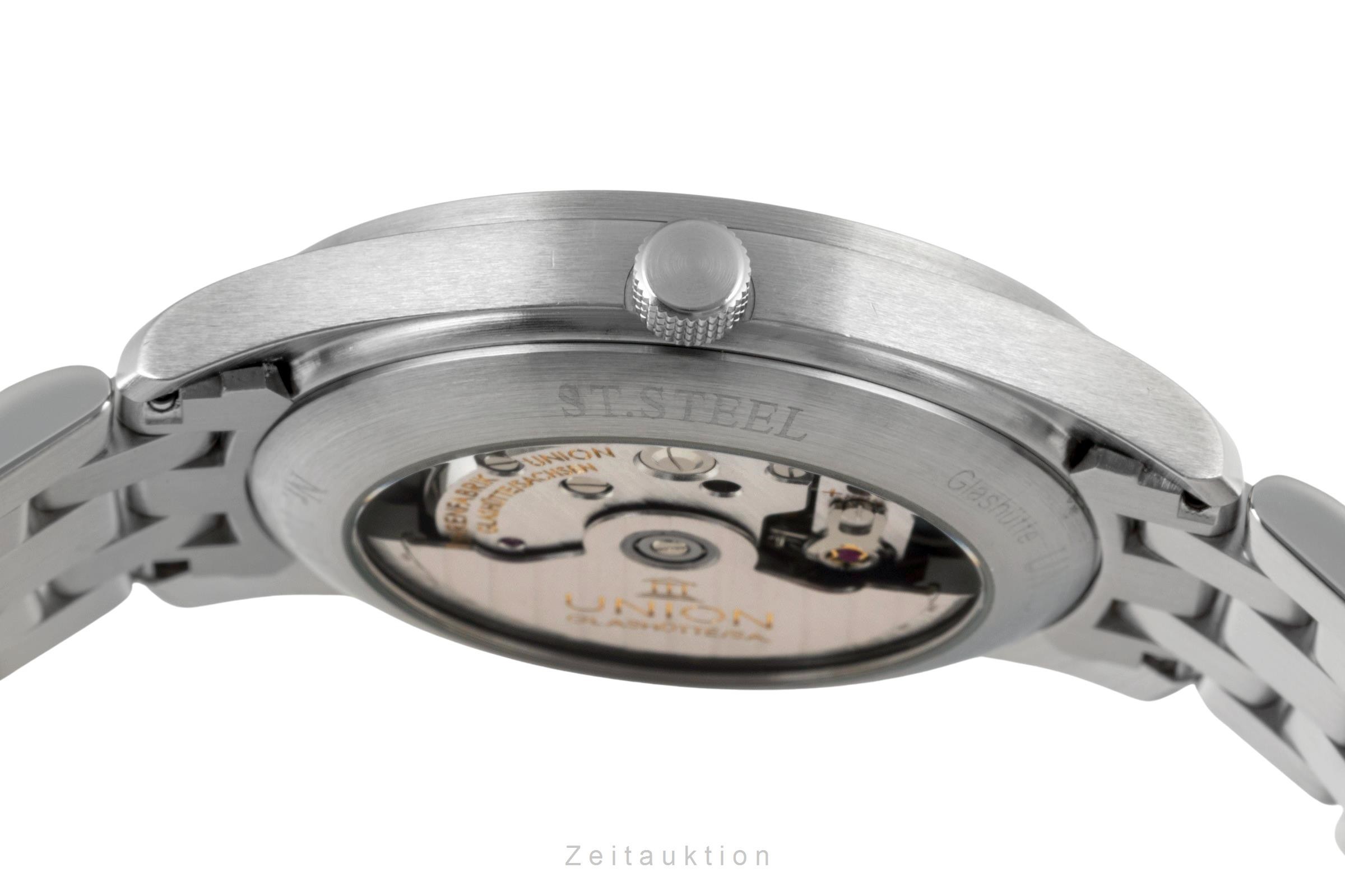 Union Glashütte Fliegeruhr Stahl Automatik Kal. 26 Ref. 26-11-07-07-10  | Zeitauktion