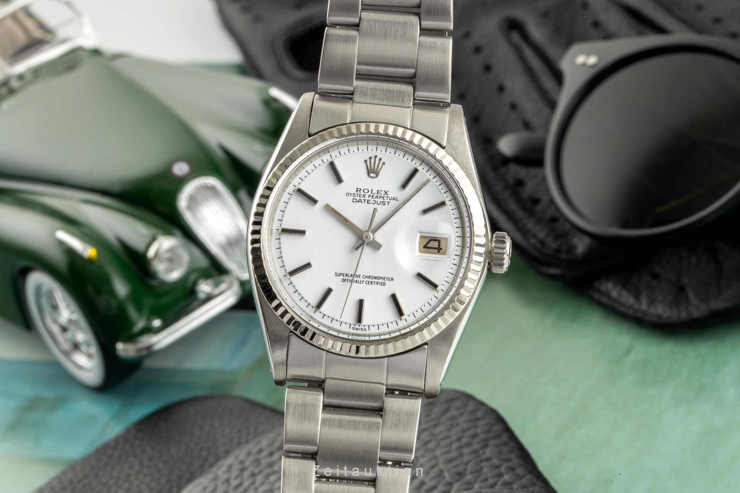 Rolex Datejust acier / or blanc automatique Kal. 1570 Ref. 1601 VINTAGE  | Zeitauktion