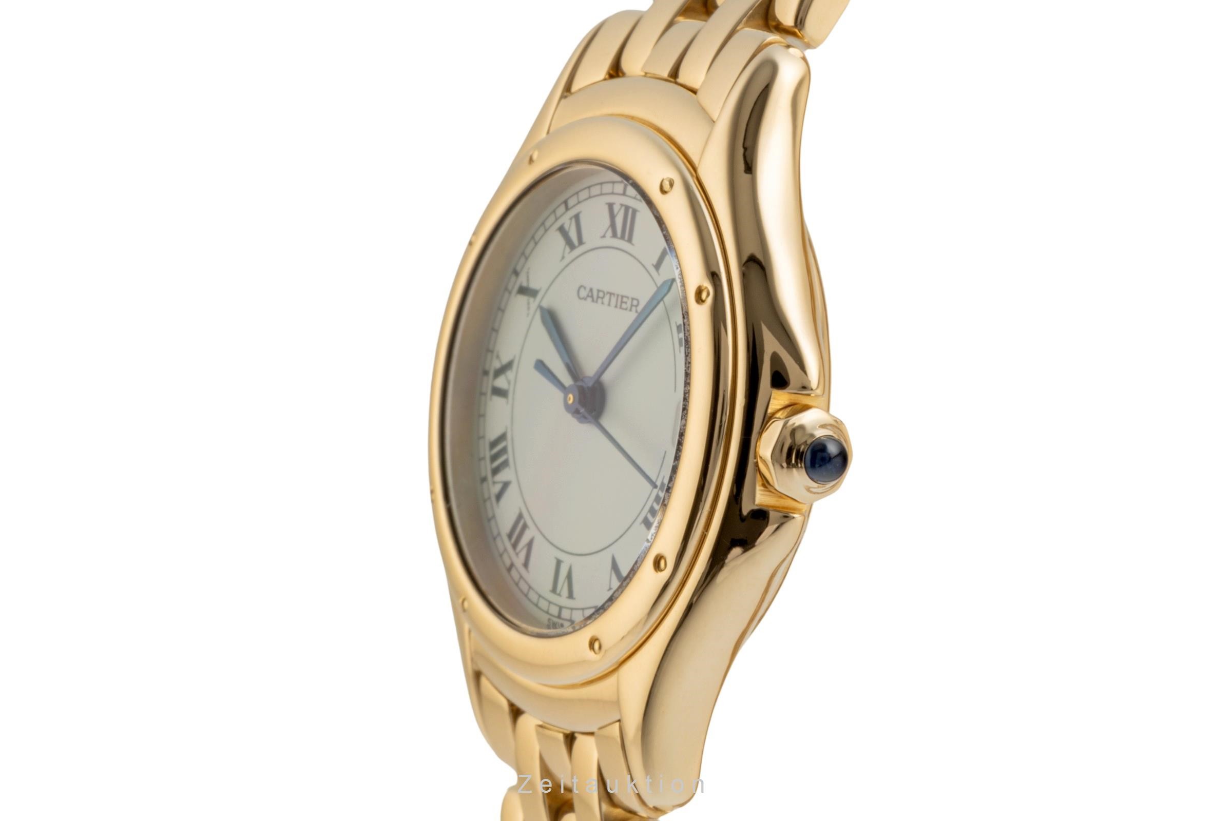 Cartier Cougar 18k Gold Quarz Kal. 687 Ref. 887906  | Zeitauktion