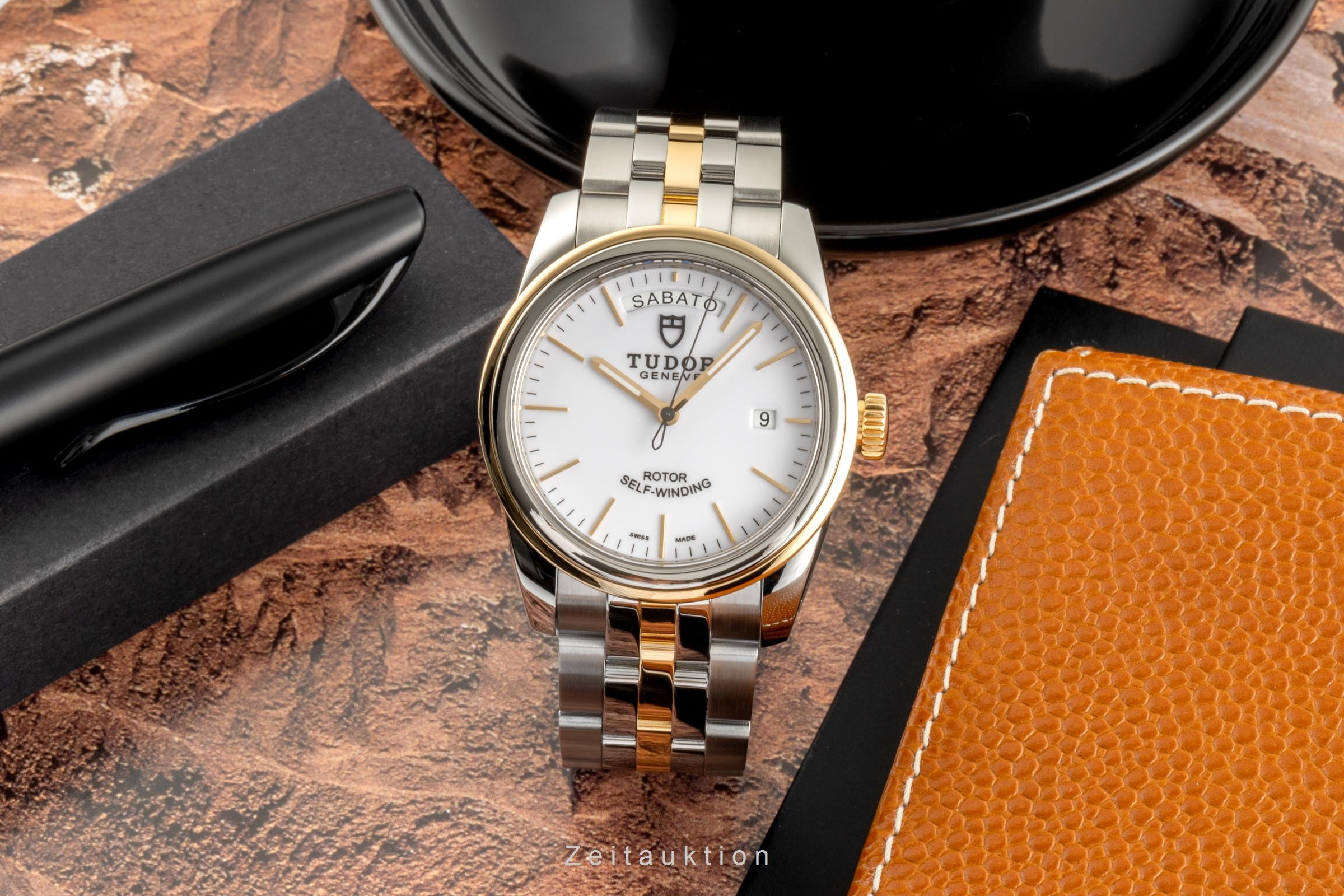 Tudor Glamour Date-Day Stahl / Gold Automatik Ref. 56003  | Zeitauktion