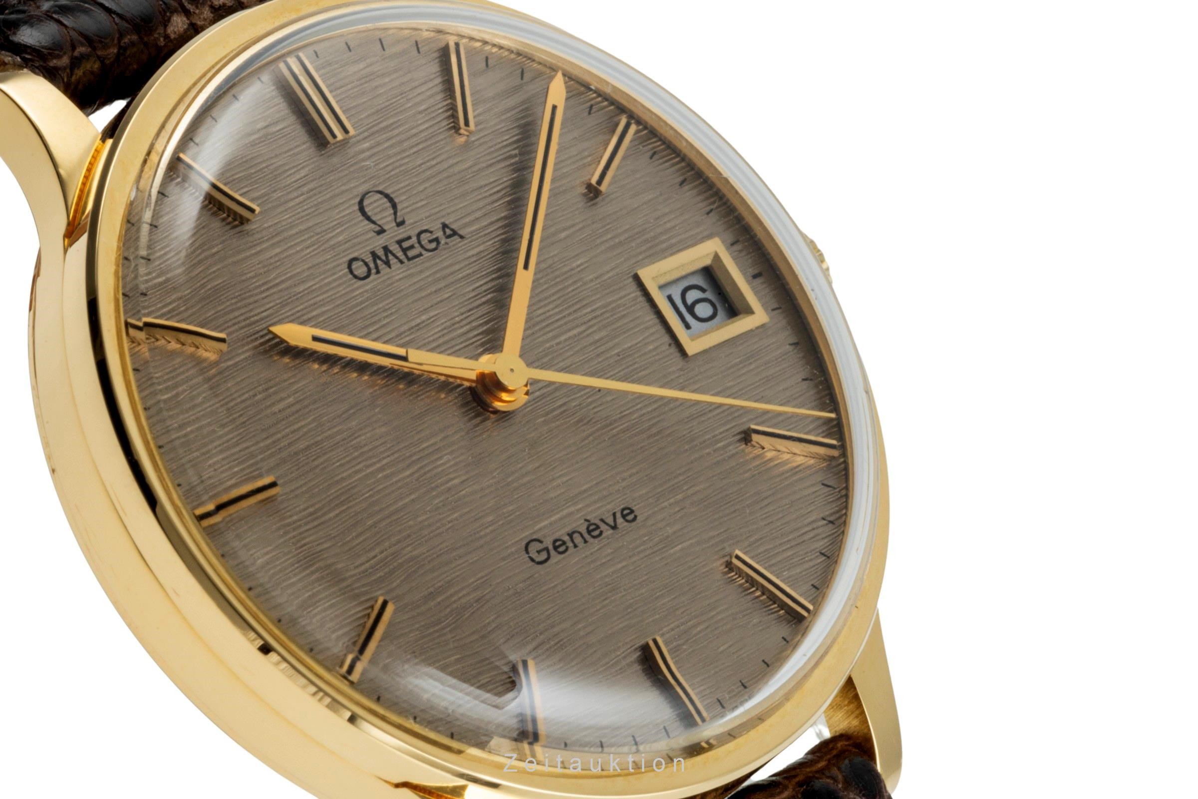 Omega Geneve 18 ct gold manual winding Kal. 1030 Ref. 132-90024 VINTAGE  | Zeitauktion