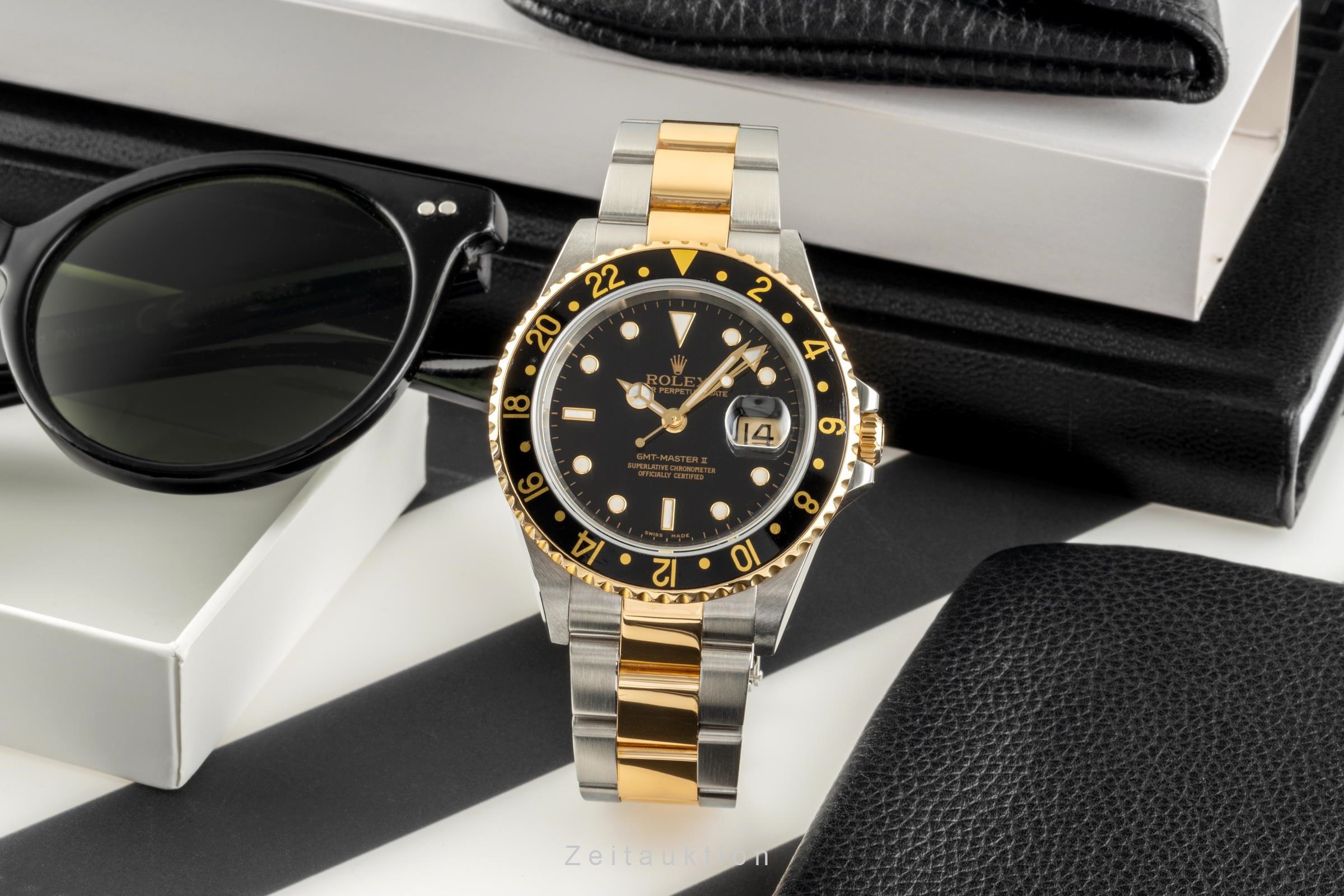 Rolex GMT-Master II acier / or  automatique Kal. 3185 Ref. 16713T  | Zeitauktion